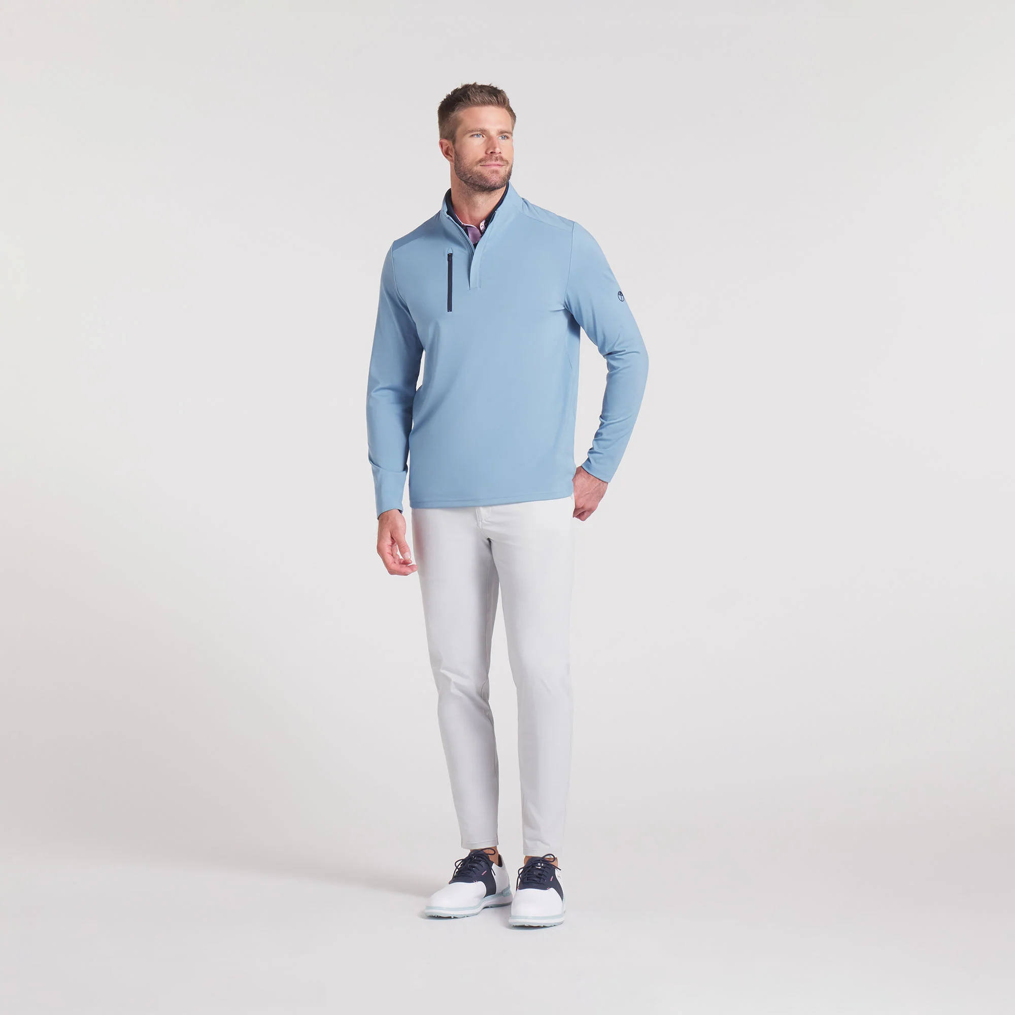 AP CLOUDSPUN Tech Golf 1/4 Zip - Image 9