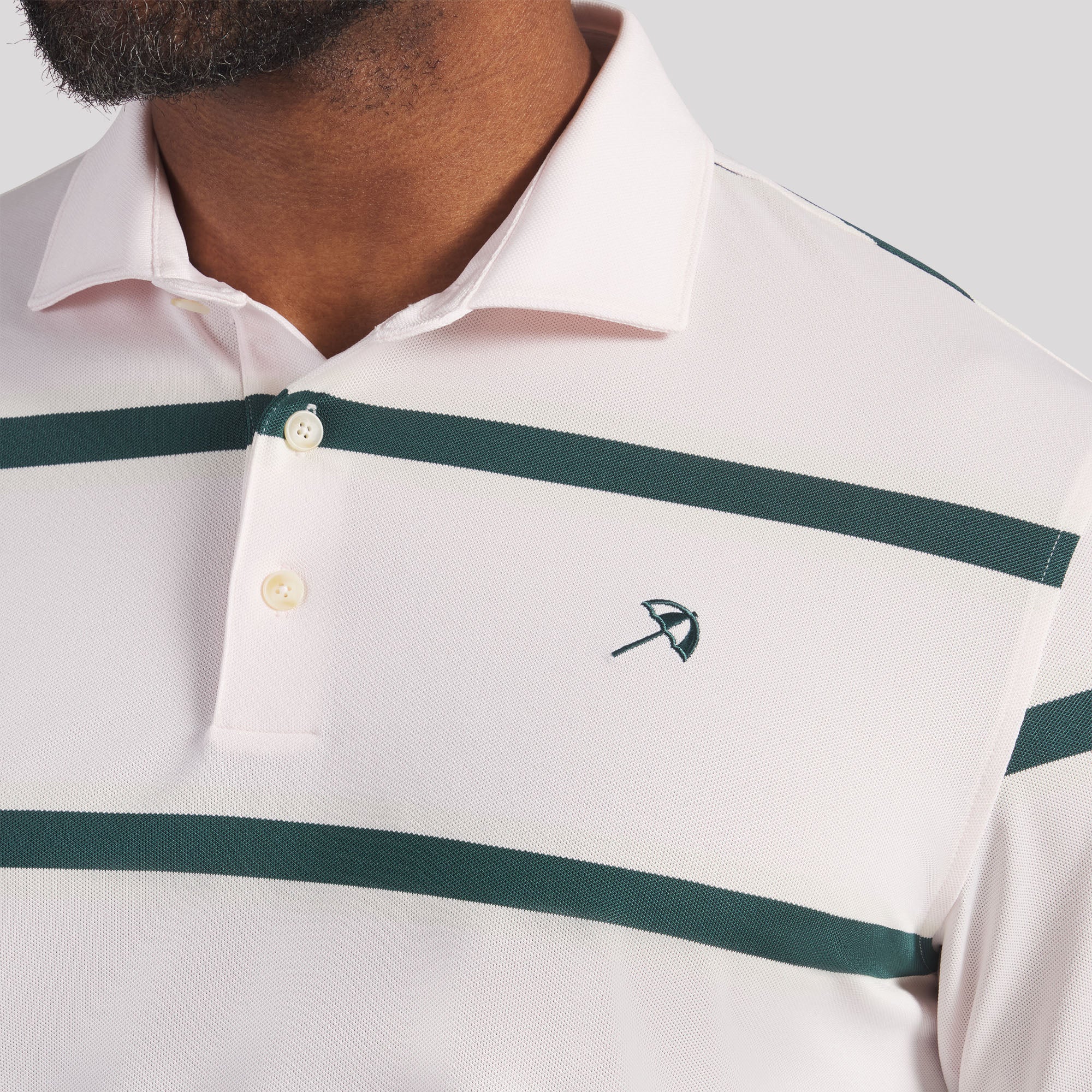 AP Pique Stripe Golf Polo - Image 11