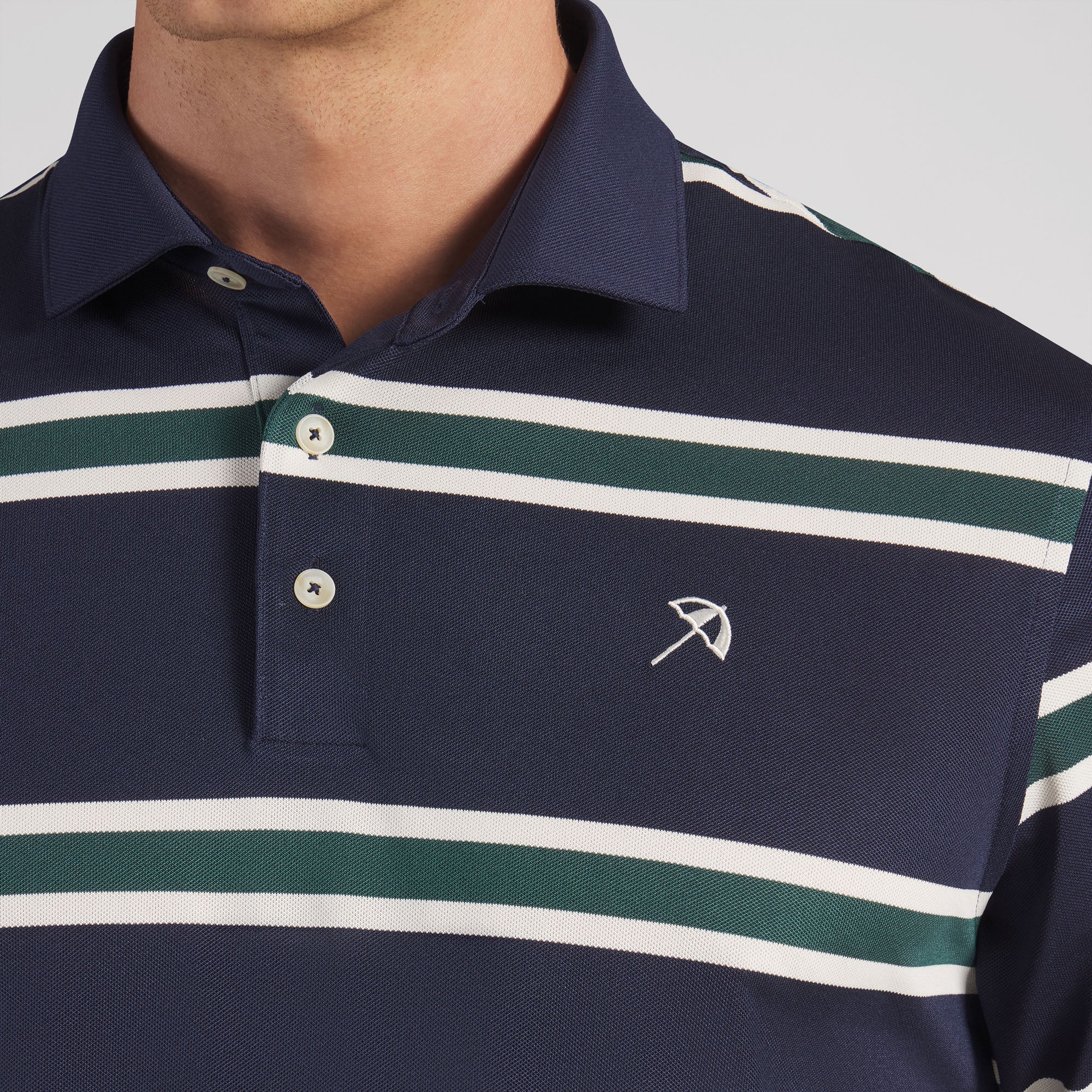 AP Pique Stripe Golf Polo - Image 17