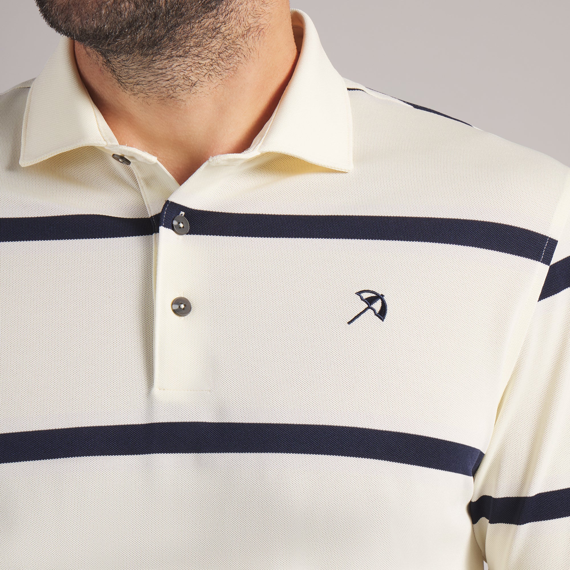 AP Pique Stripe Golf Polo - Image 5