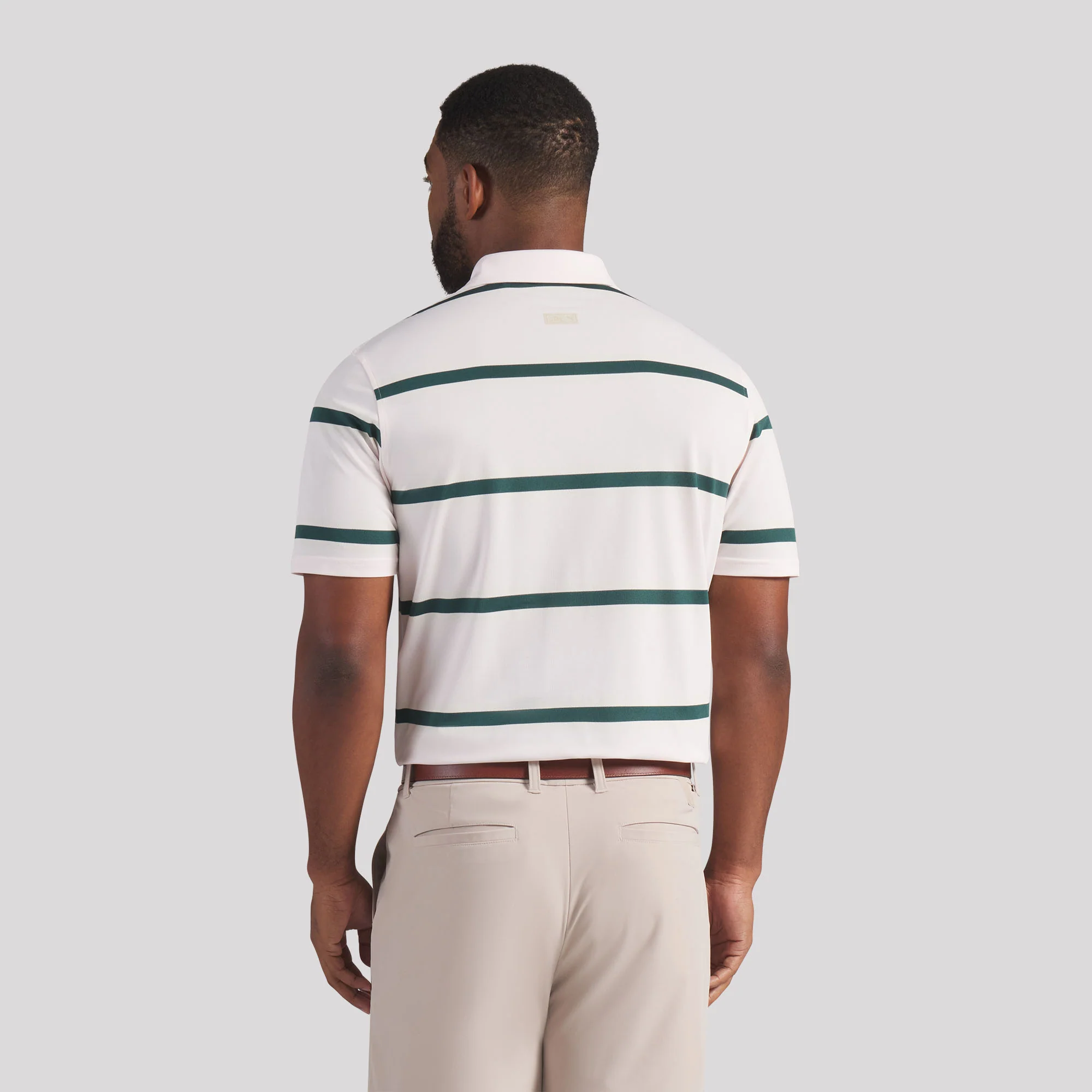 AP Pique Stripe Golf Polo - Image 9