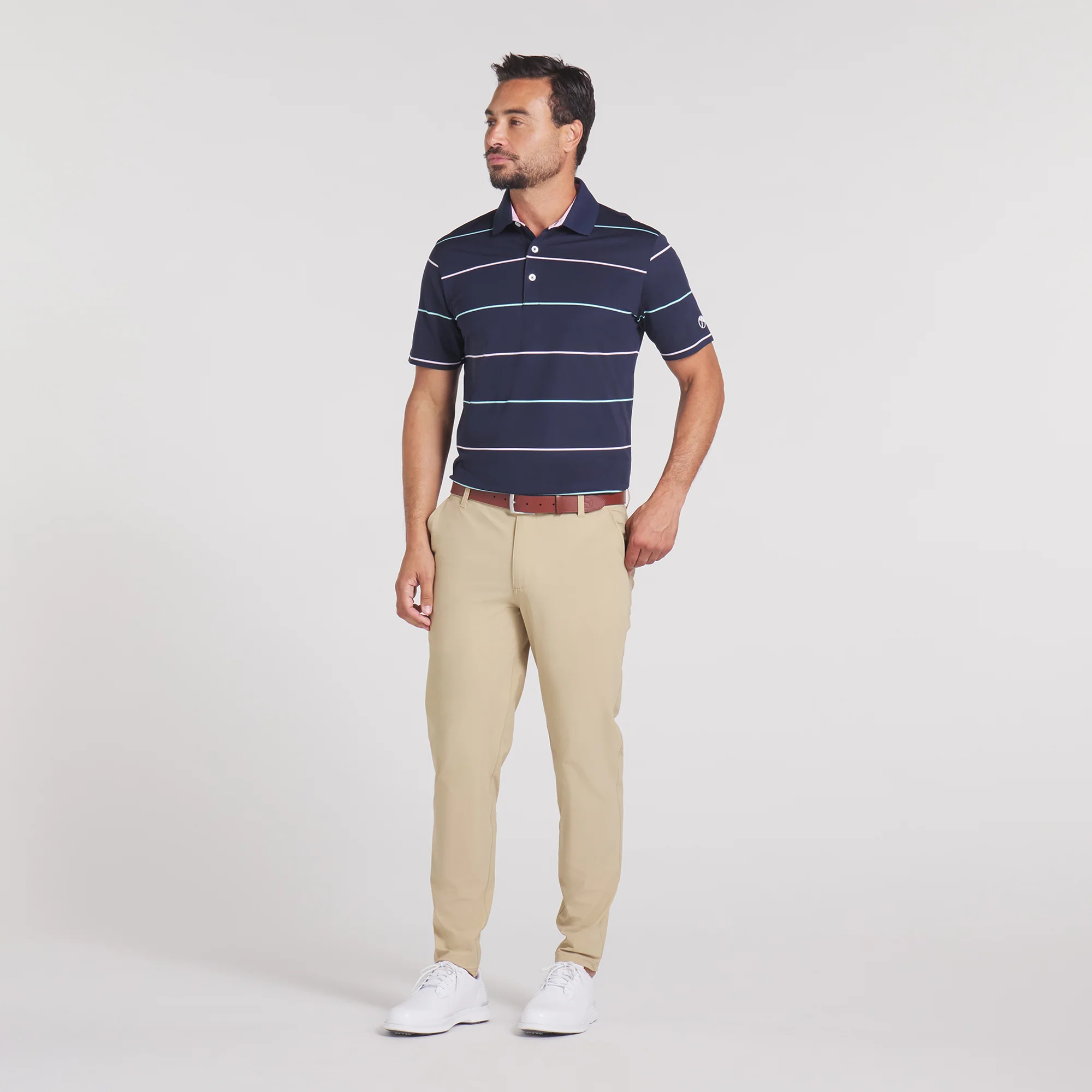 AP Rugby Stripe Golf Polo - Image 3