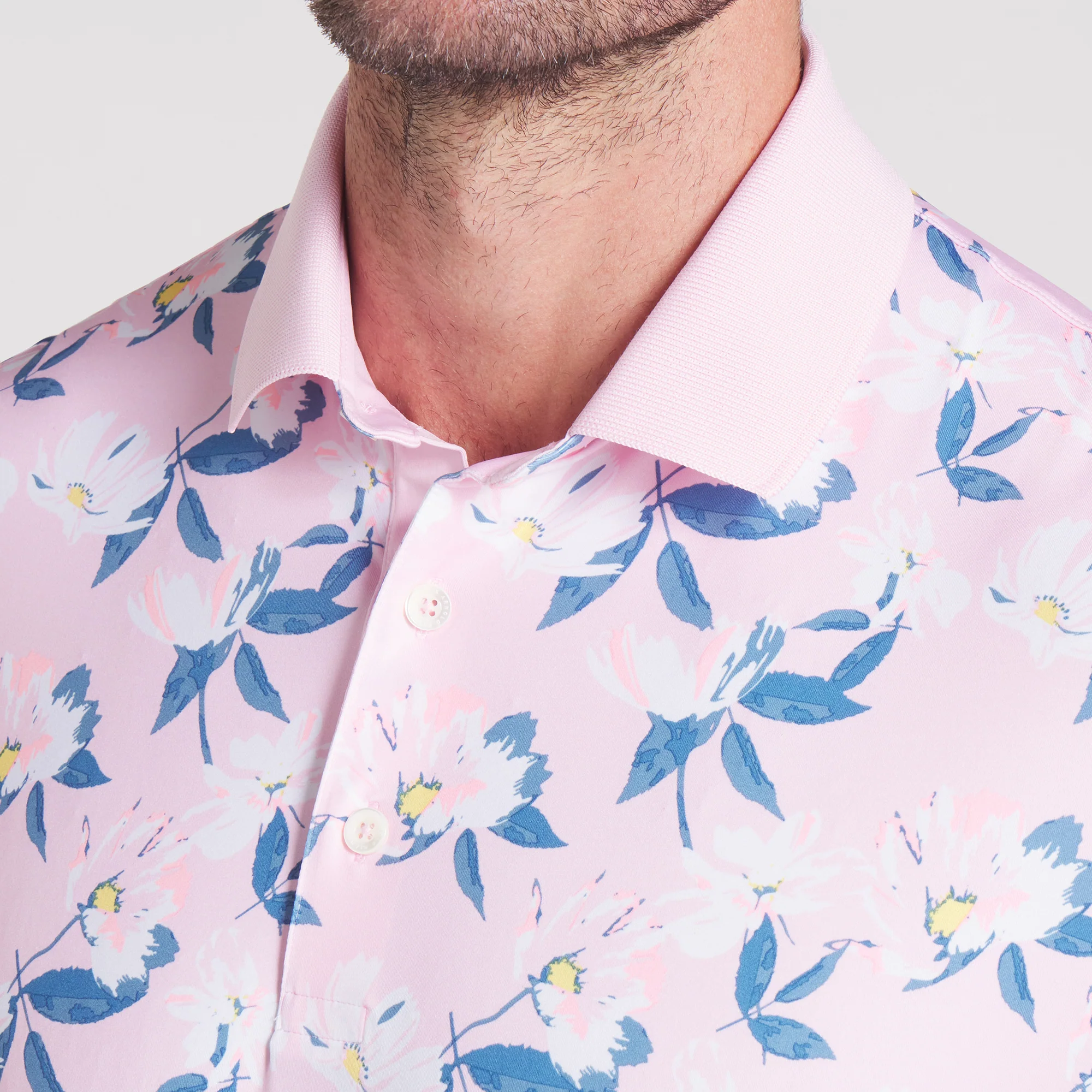 AP Spring Florals Golf Polo - Image 4