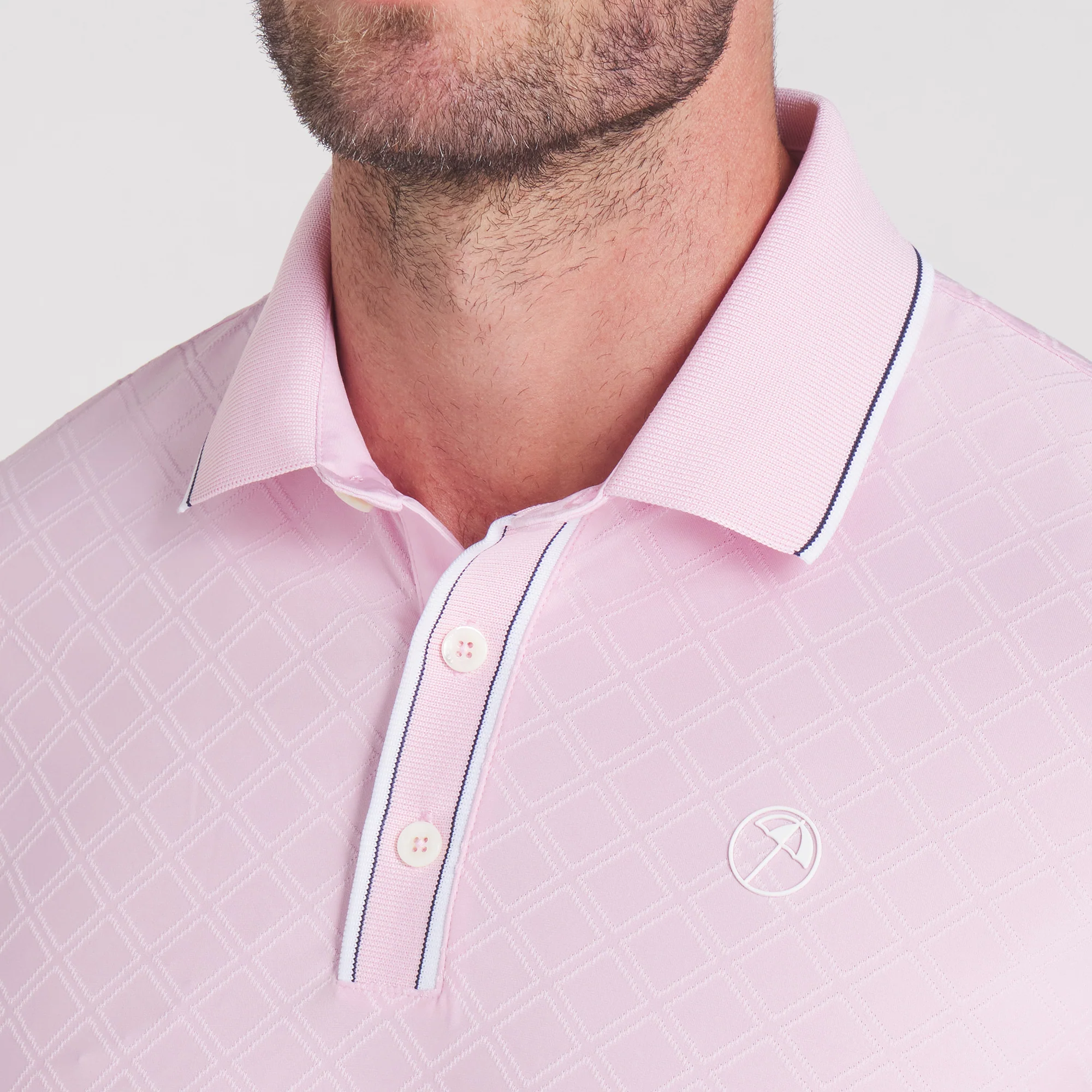 AP Tipped Jacquard Golf Polo - Image 10
