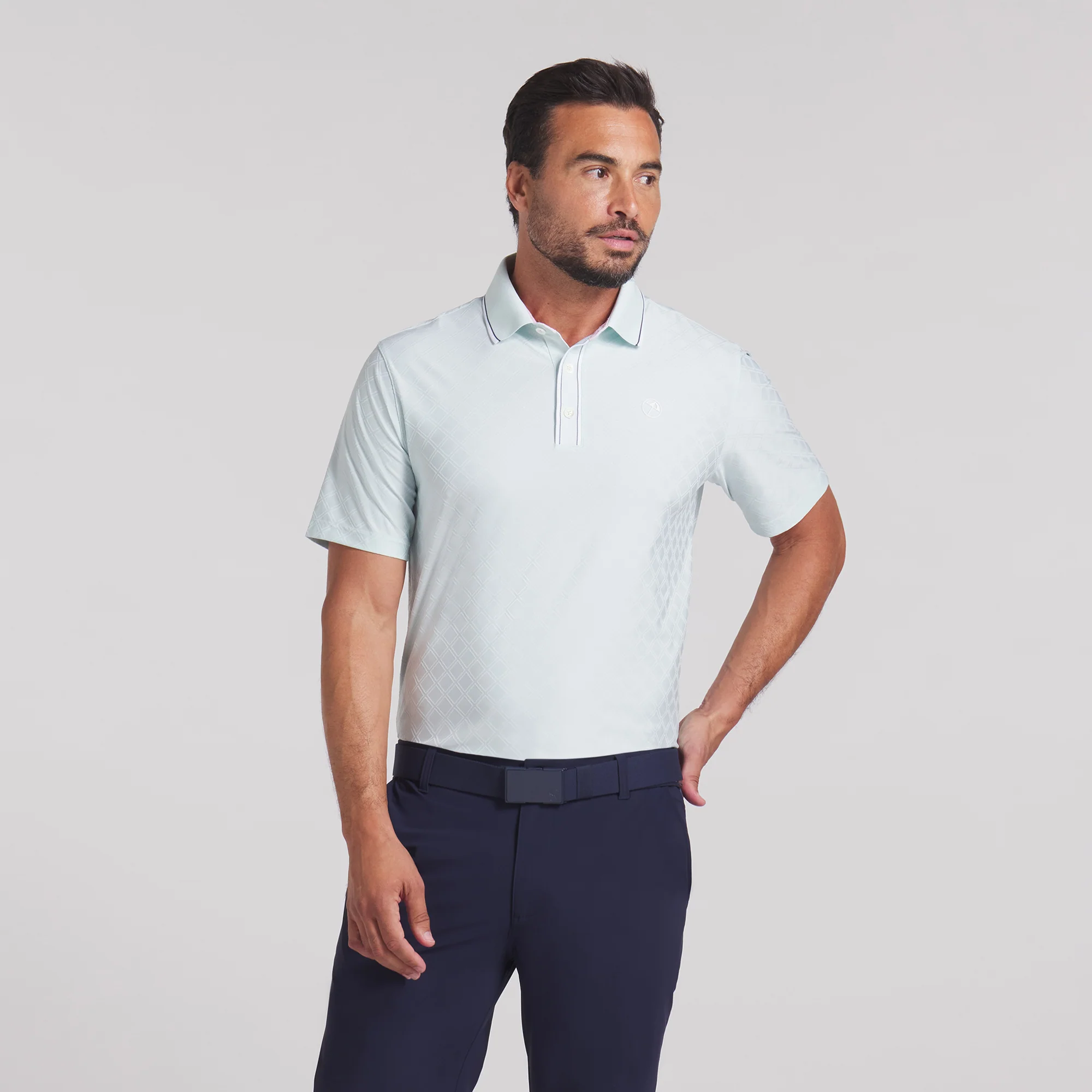 AP Tipped Jacquard Golf Polo - Image 13