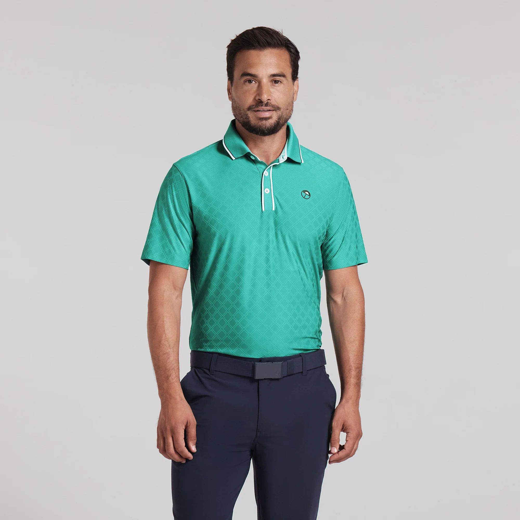 AP Tipped Jacquard Golf Polo - Image 19