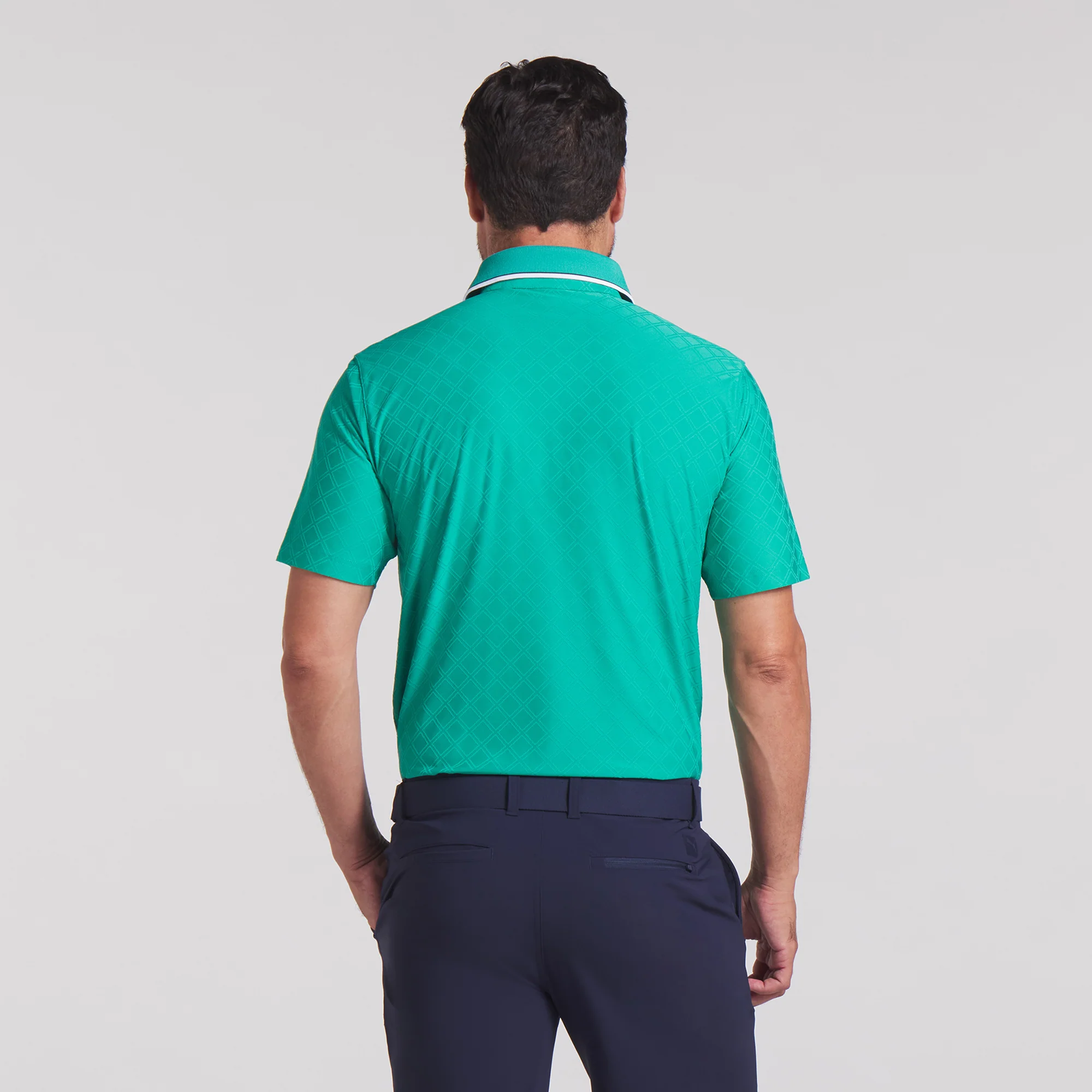 AP Tipped Jacquard Golf Polo - Image 20