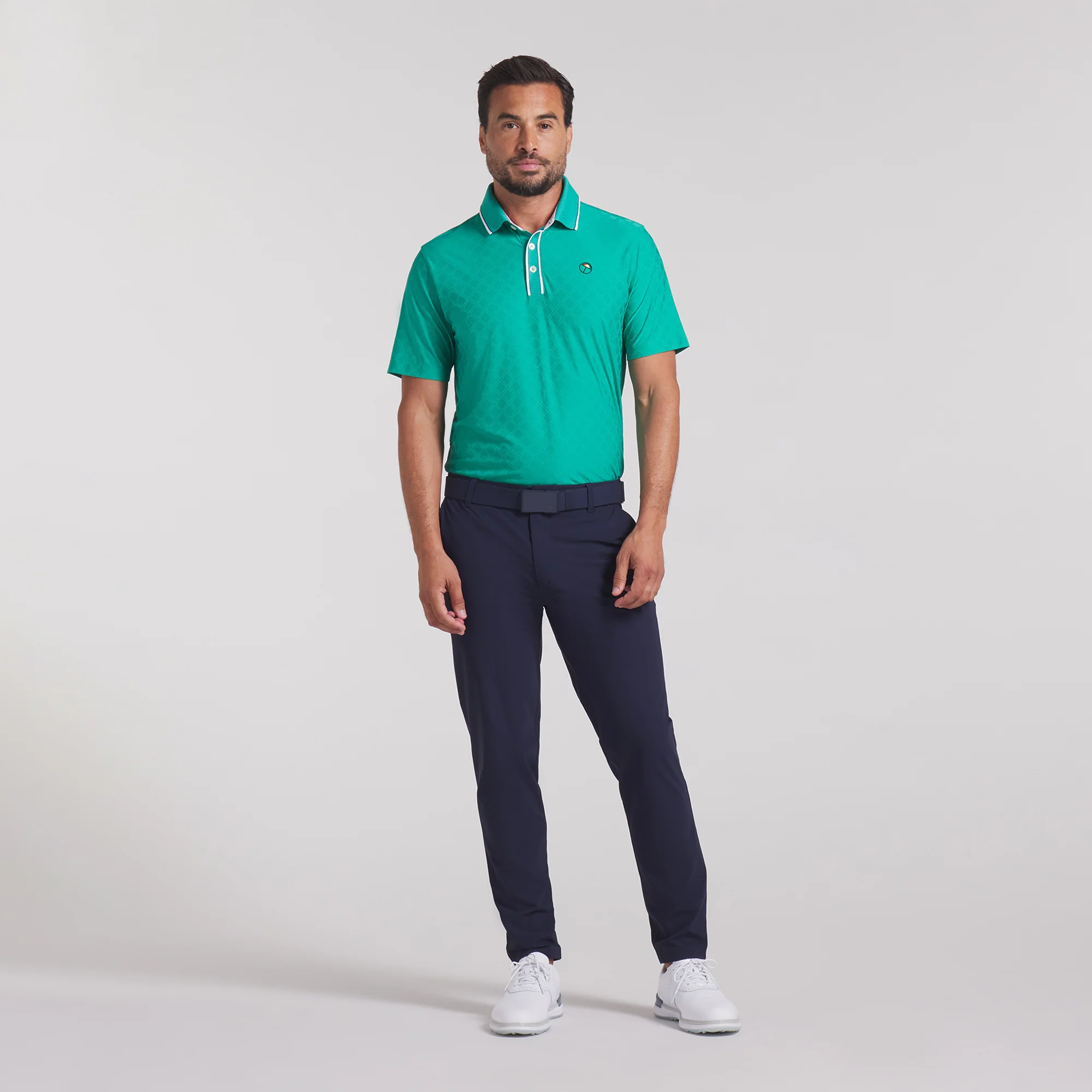 AP Tipped Jacquard Golf Polo - Image 21
