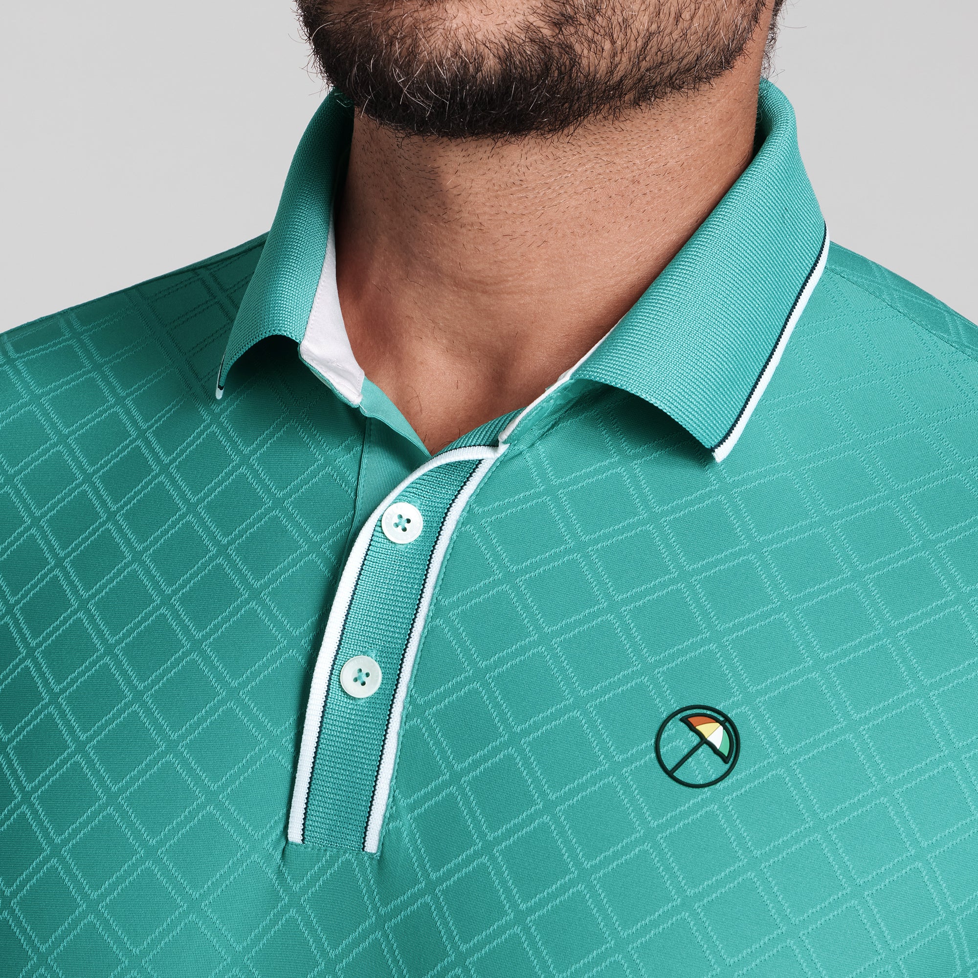 AP Tipped Jacquard Golf Polo - Image 22
