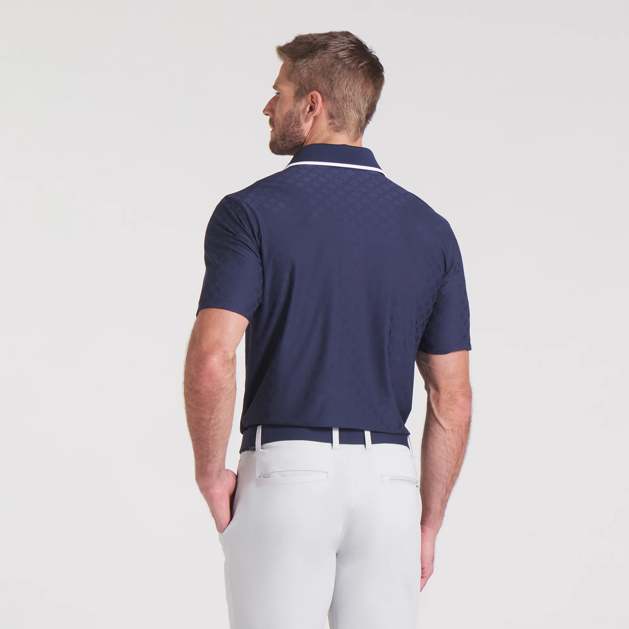AP Tipped Jacquard Golf Polo - Image 26