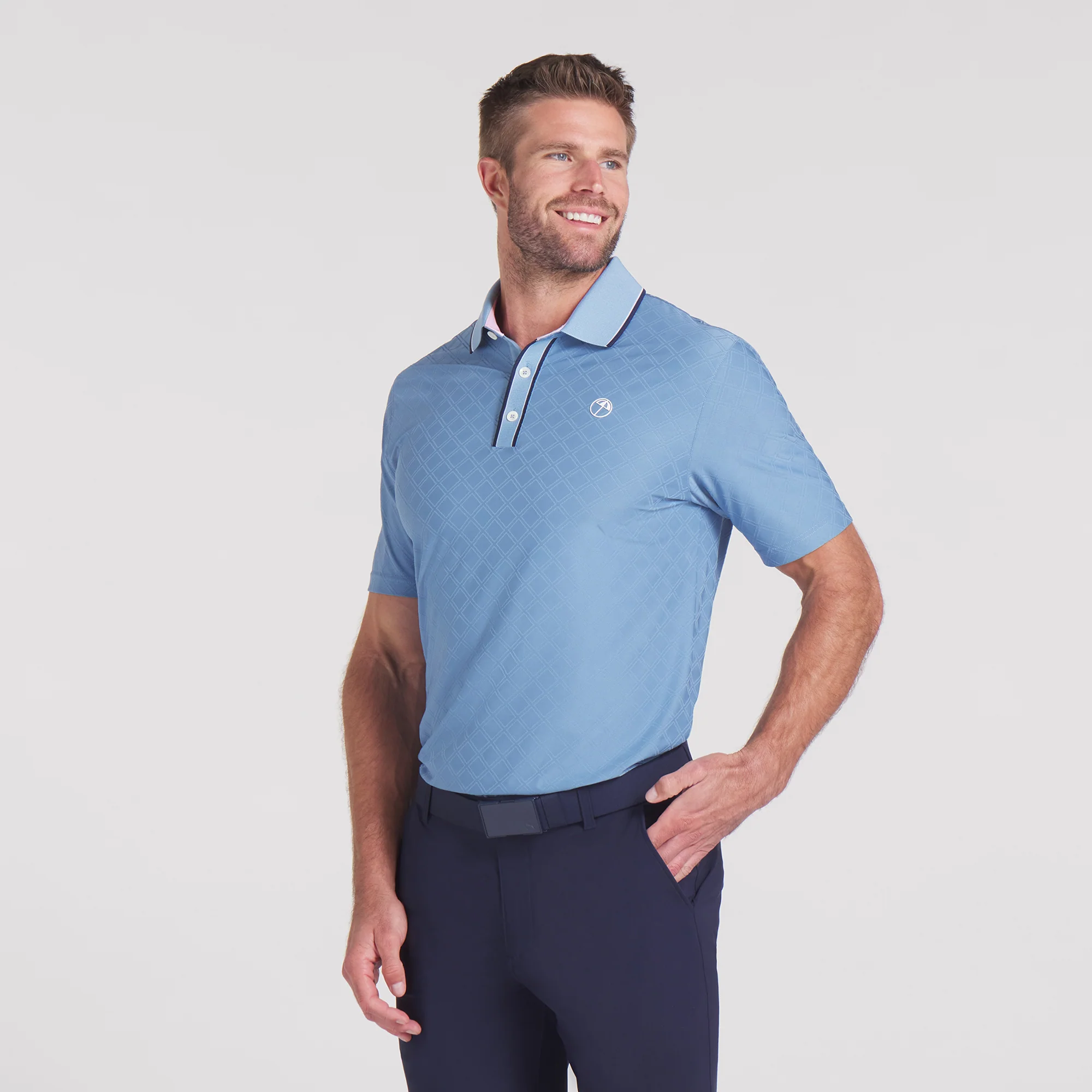 AP Tipped Jacquard Golf Polo - Image 31