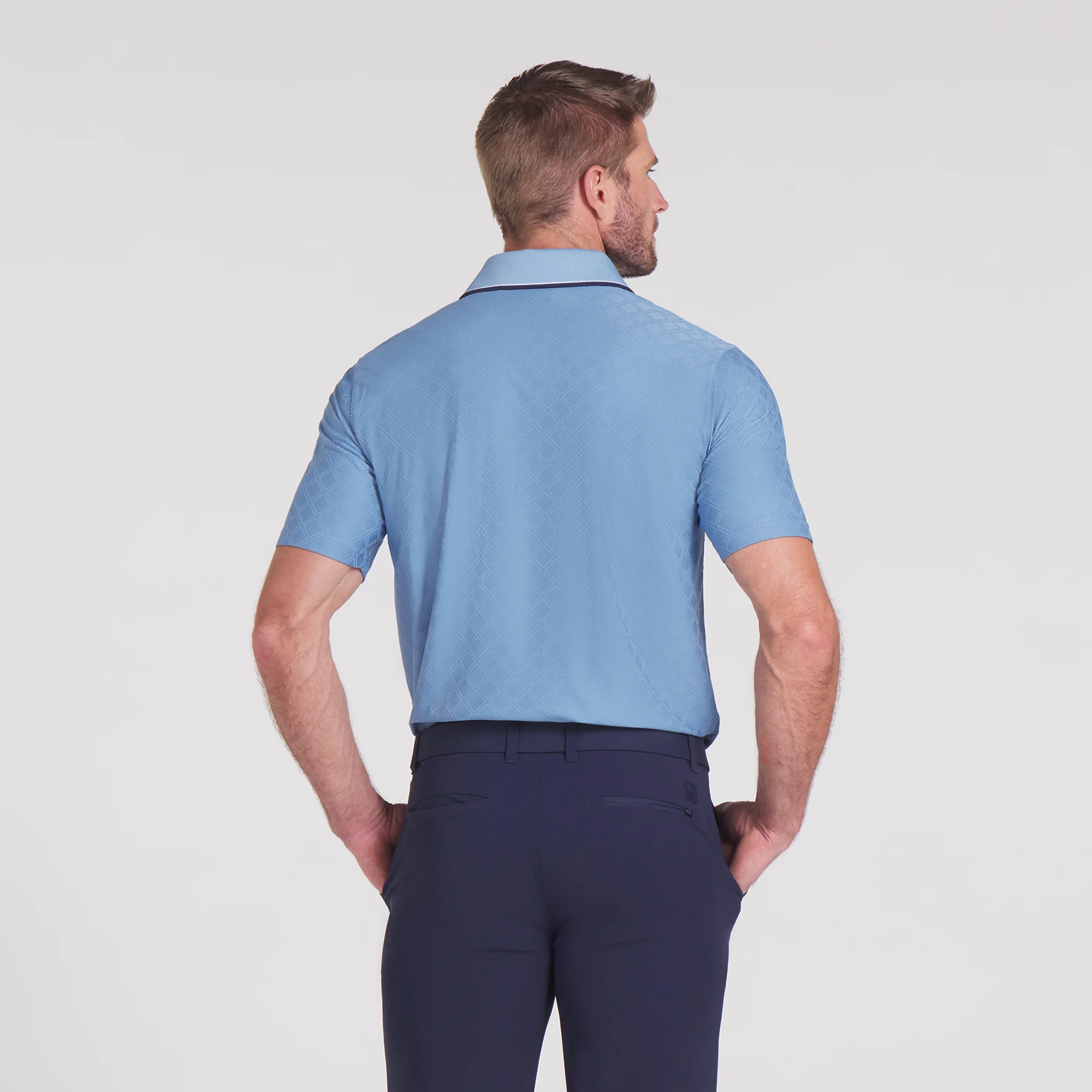 AP Tipped Jacquard Golf Polo - Image 32