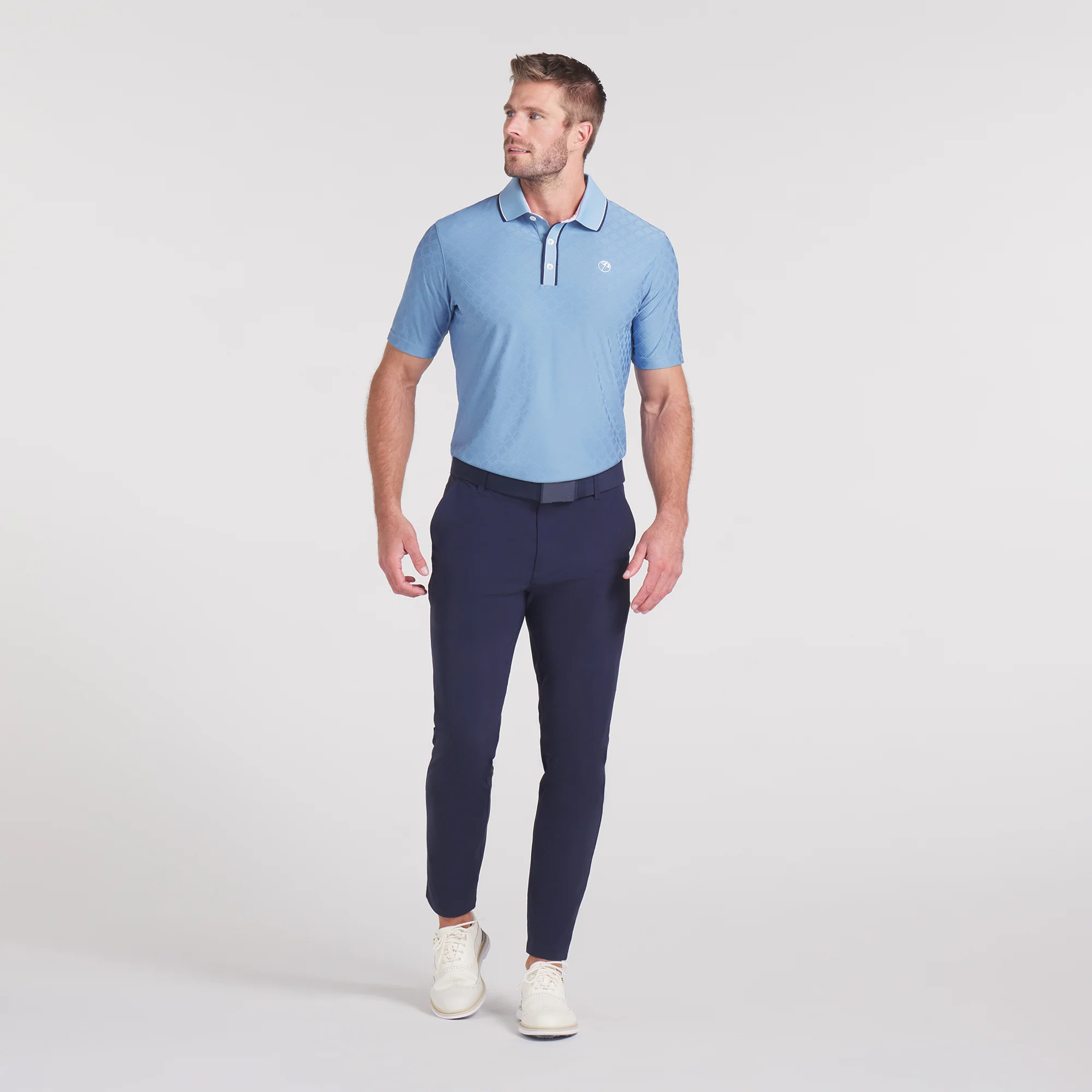 AP Tipped Jacquard Golf Polo - Image 33