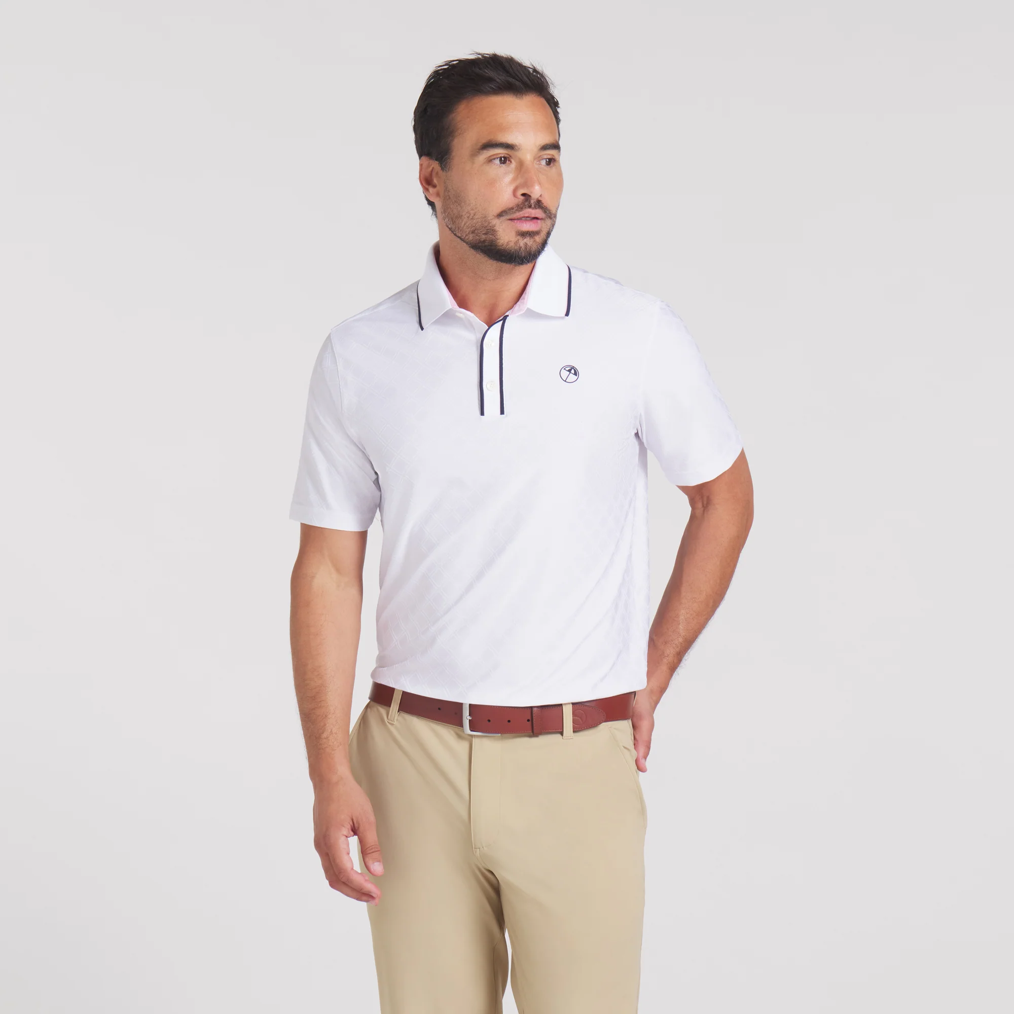 AP Tipped Jacquard Golf Polo - Image 37