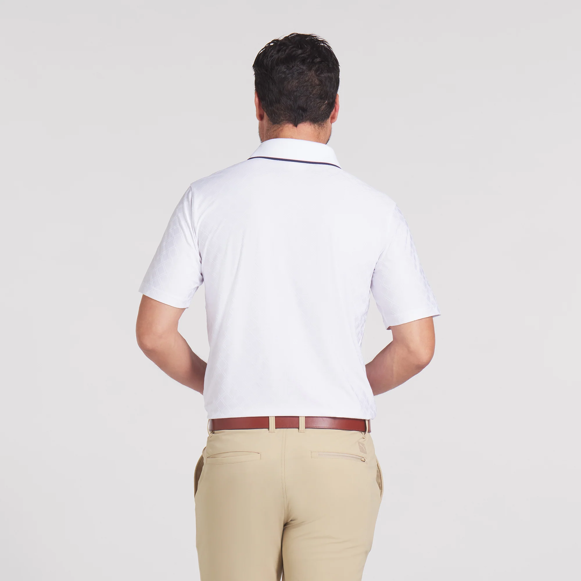 AP Tipped Jacquard Golf Polo - Image 38