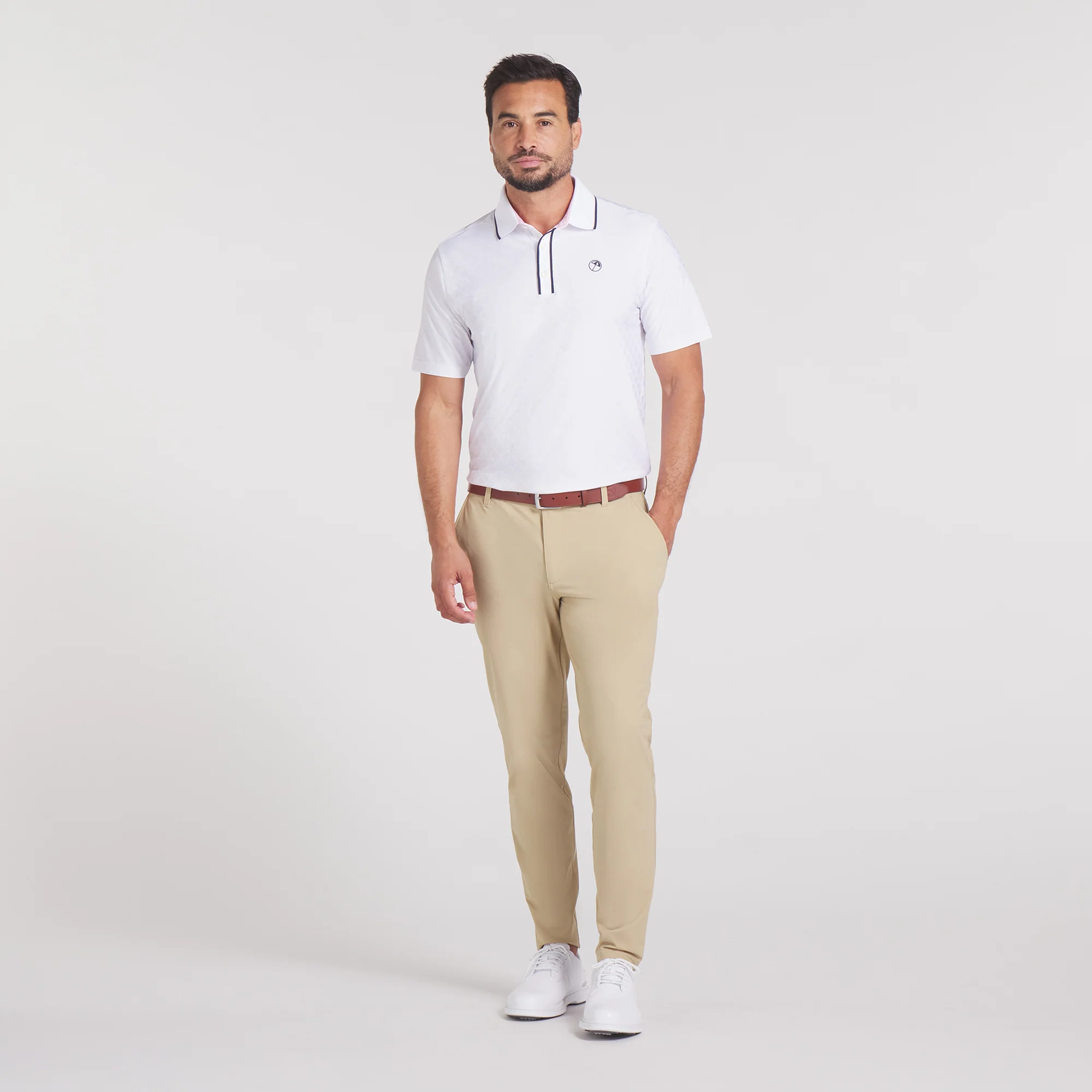 AP Tipped Jacquard Golf Polo - Image 39