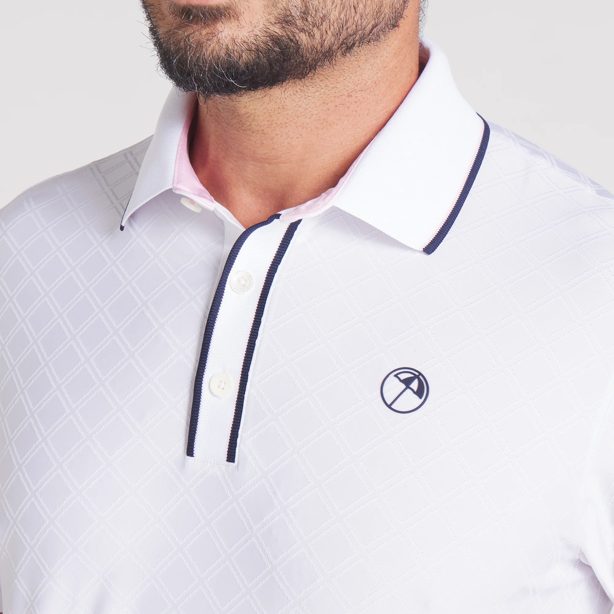 AP Tipped Jacquard Golf Polo - Image 40