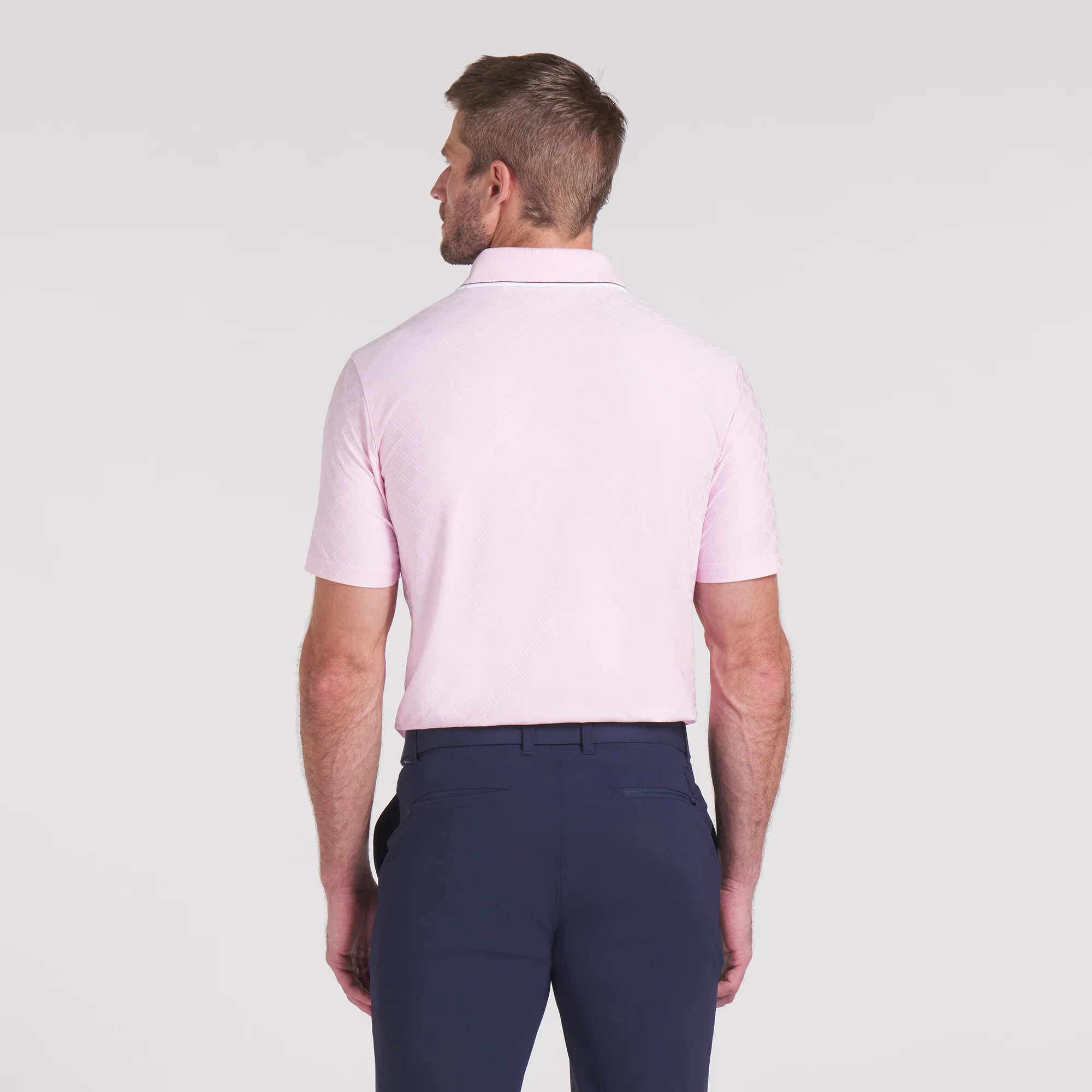 AP Tipped Jacquard Golf Polo - Image 8