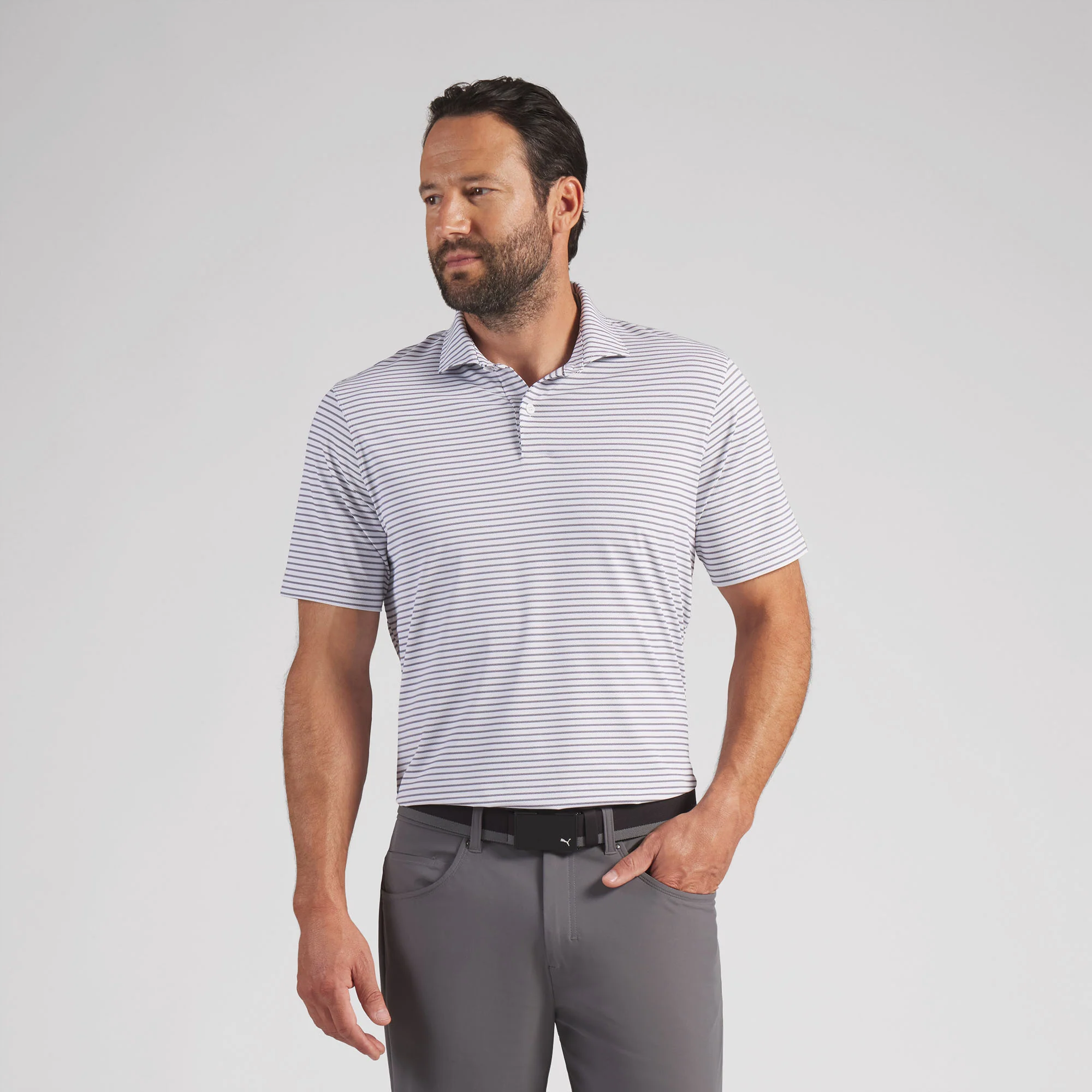 BRRR Stripe Golf Polo