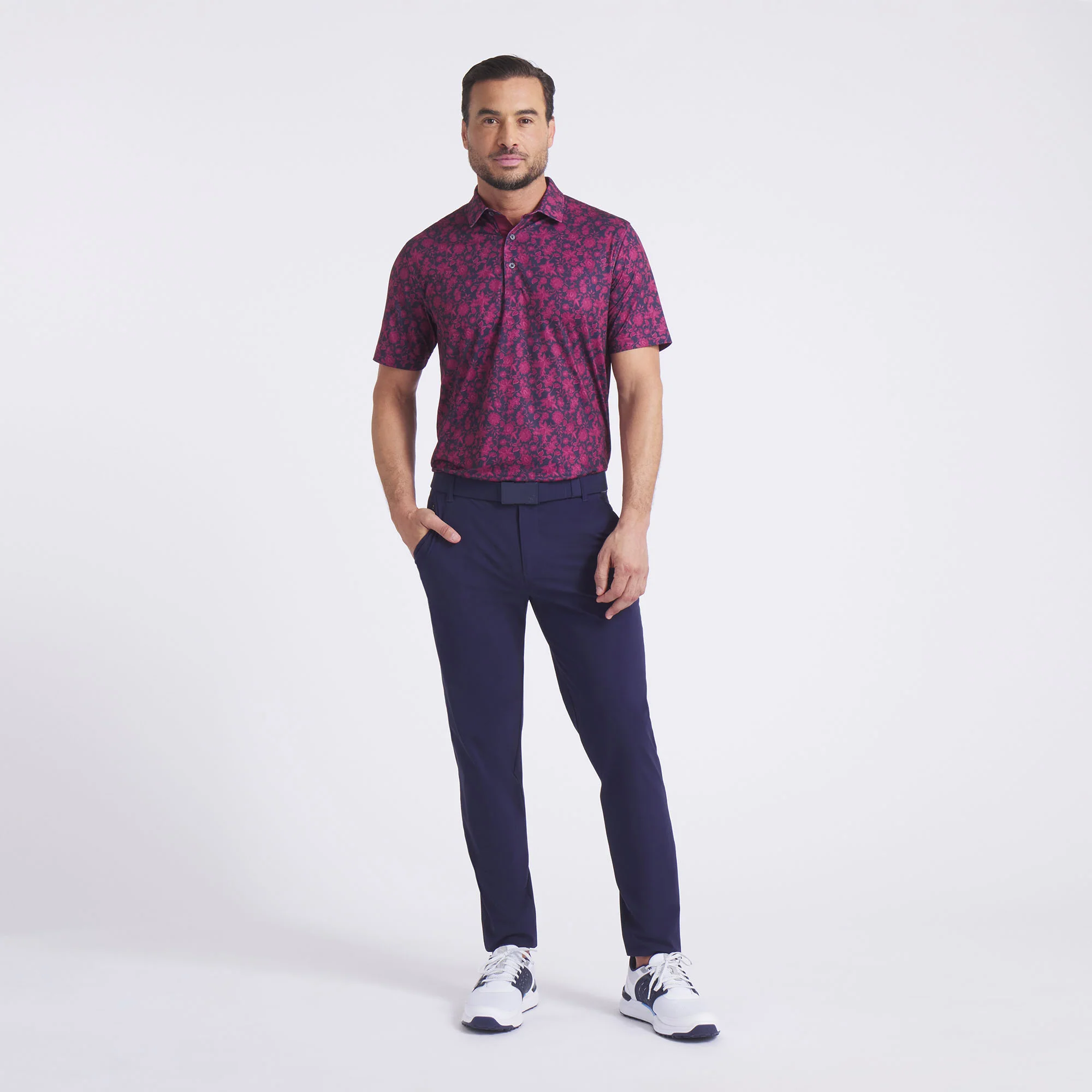 CLOUDSPUN Carmela Floral Golf Polo - Image 4