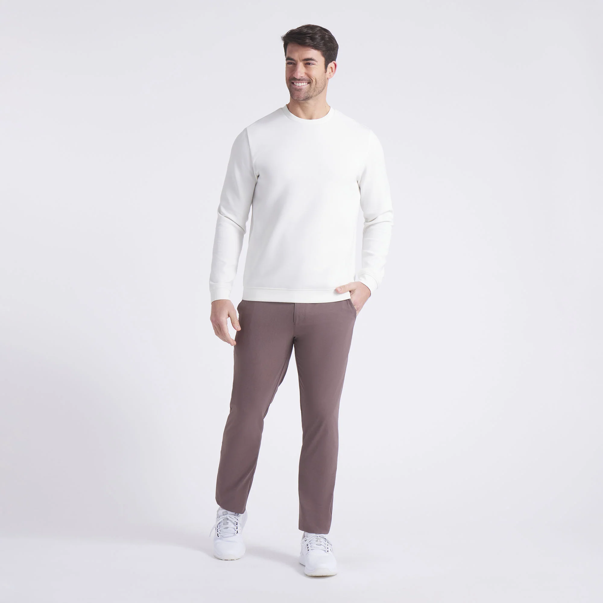 CLOUDSPUN Fleece Crewneck Golf Sweater - Image 4