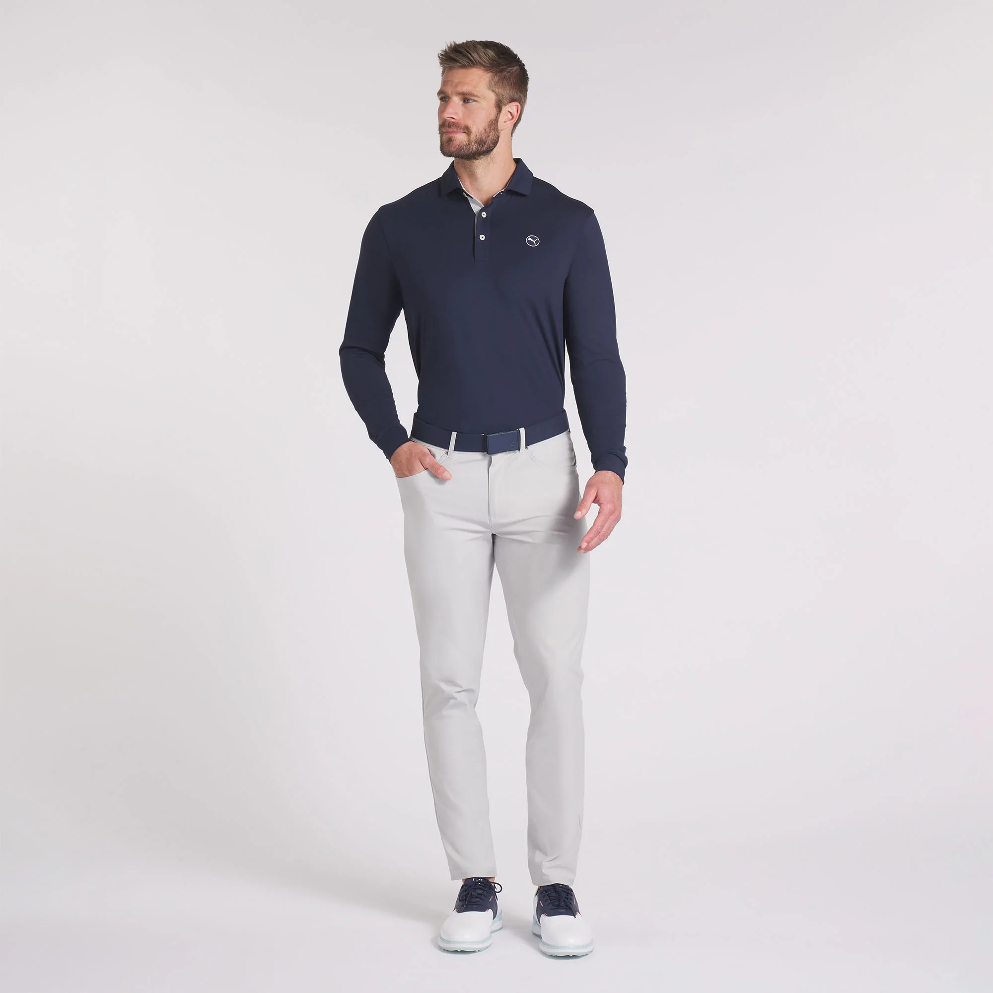 CLOUDSPUN Long Sleeve Midweight Golf Polo - Image 16