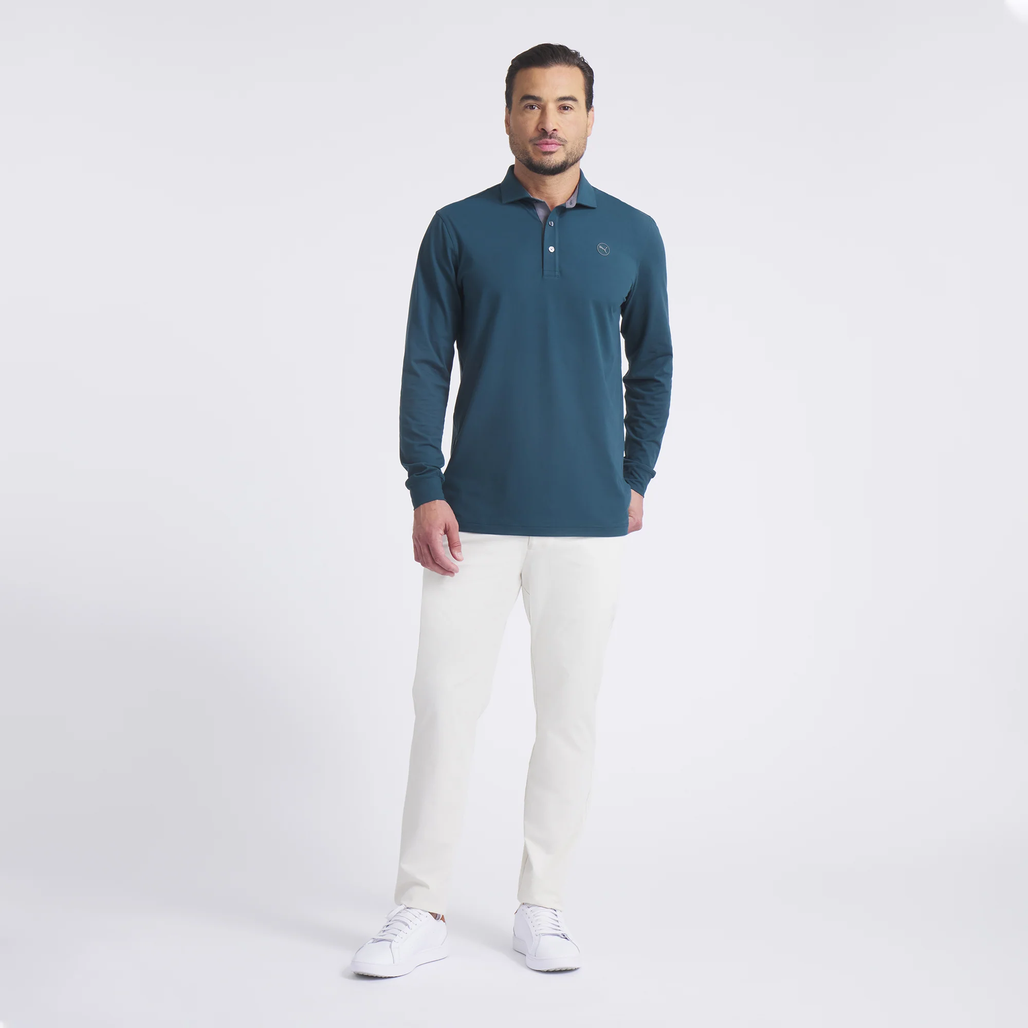 CLOUDSPUN Long Sleeve Midweight Golf Polo - Image 4