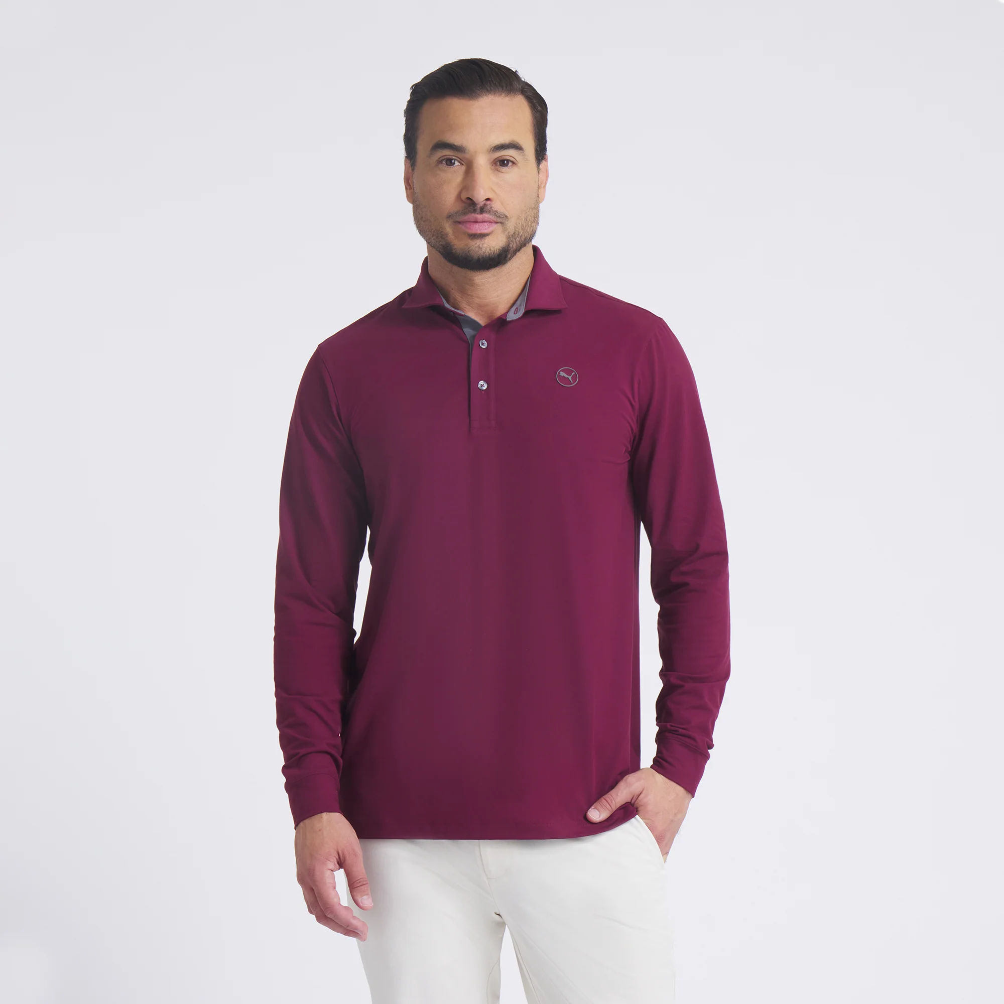 CLOUDSPUN Long Sleeve Midweight Golf Polo - Image 7