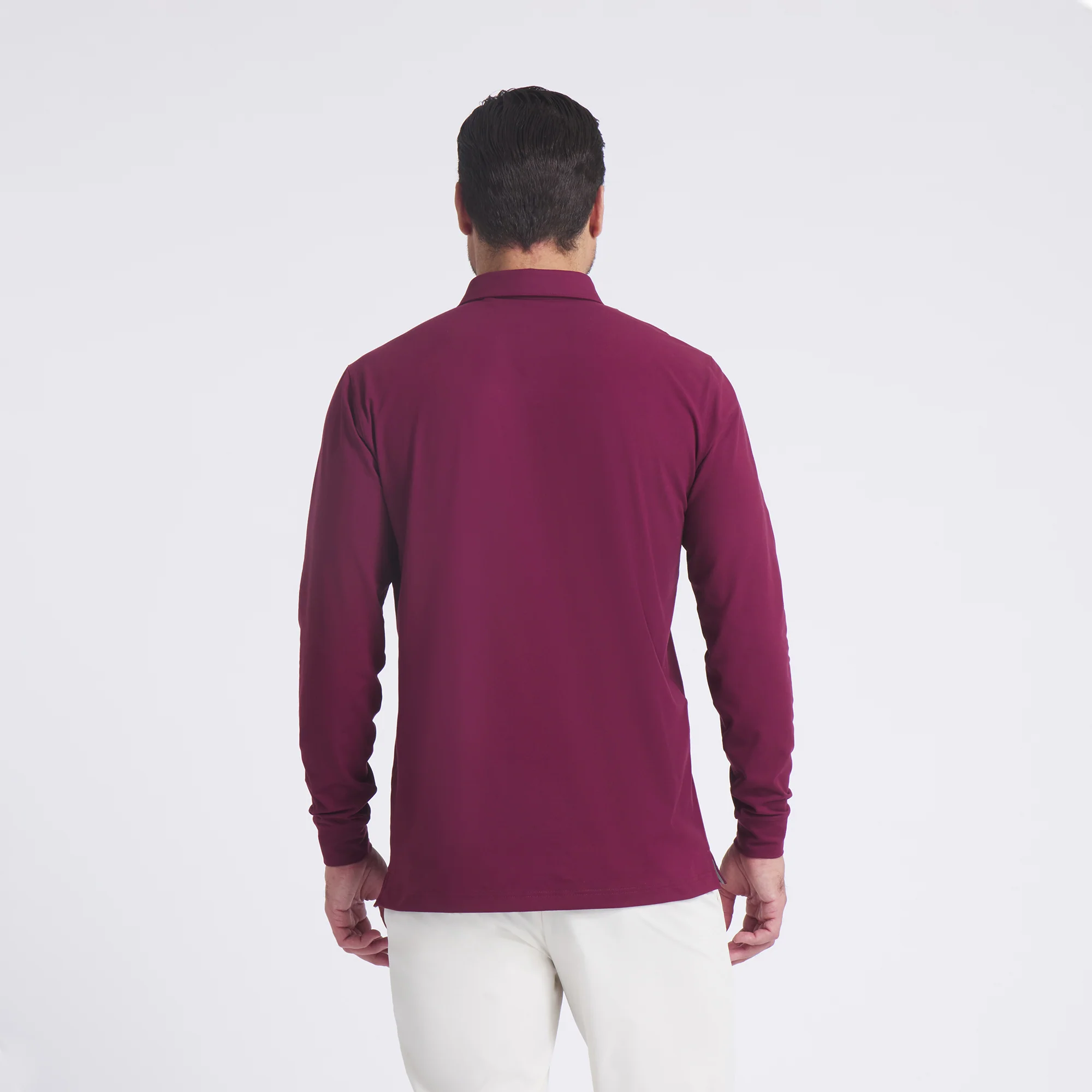 CLOUDSPUN Long Sleeve Midweight Golf Polo - Image 8