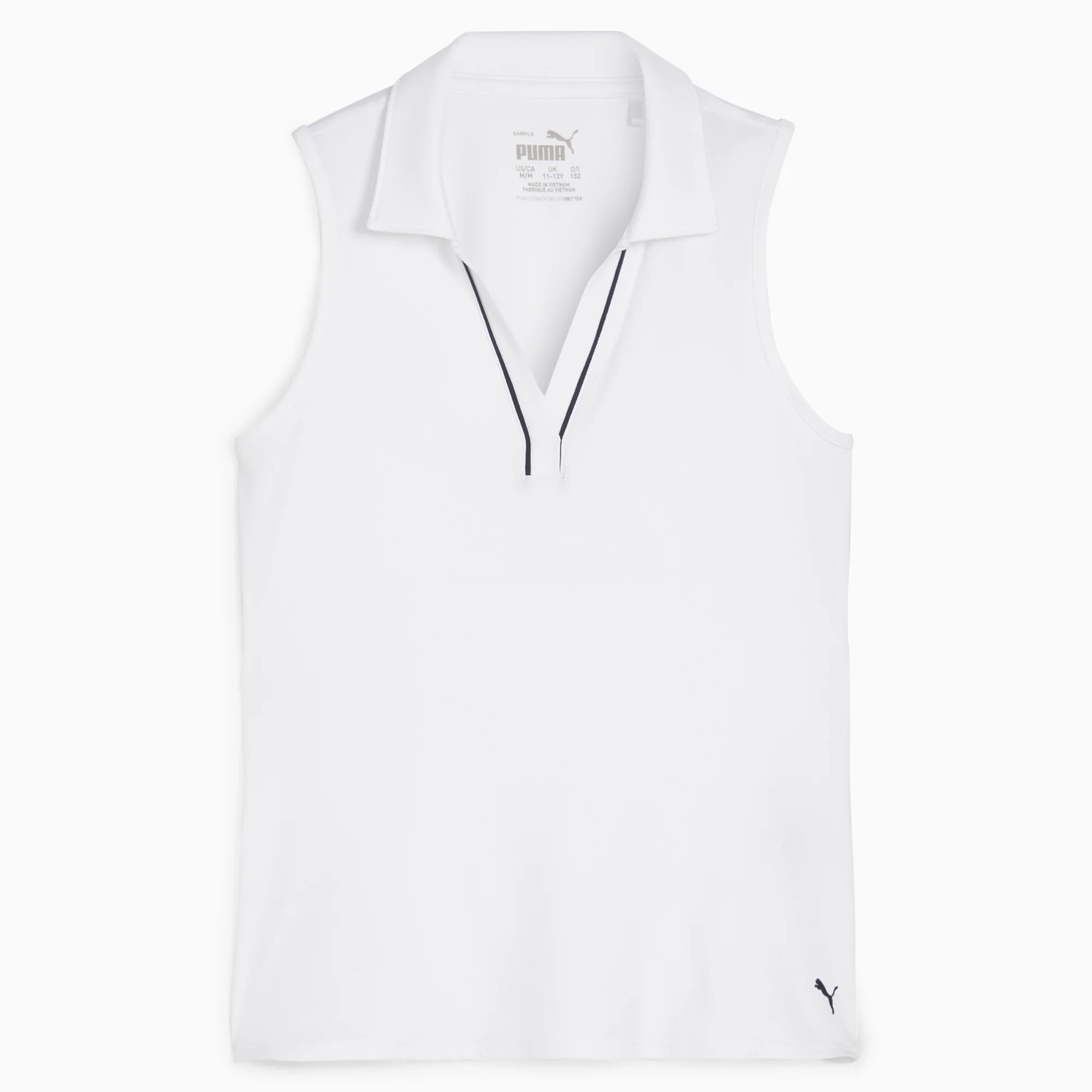Girl's CLOUDSPUN Piped Sleeveless Golf Polo - Image 6