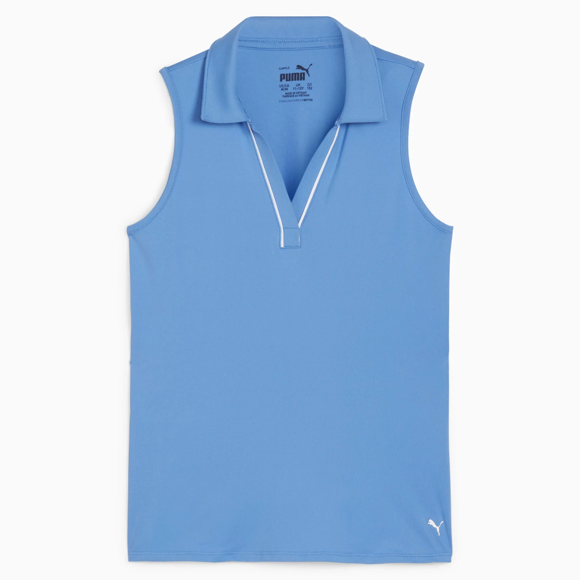Girl's CLOUDSPUN Piped Sleeveless Golf Polo - Image 8