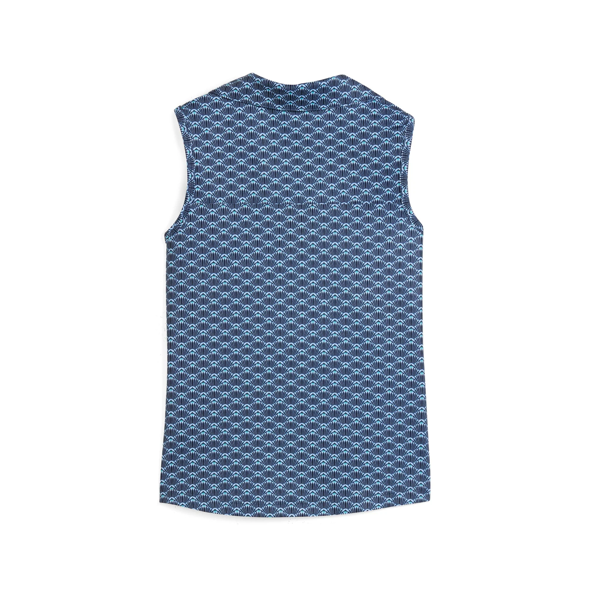 Girl's Scallop Sleeveless Golf Polo - Image 4