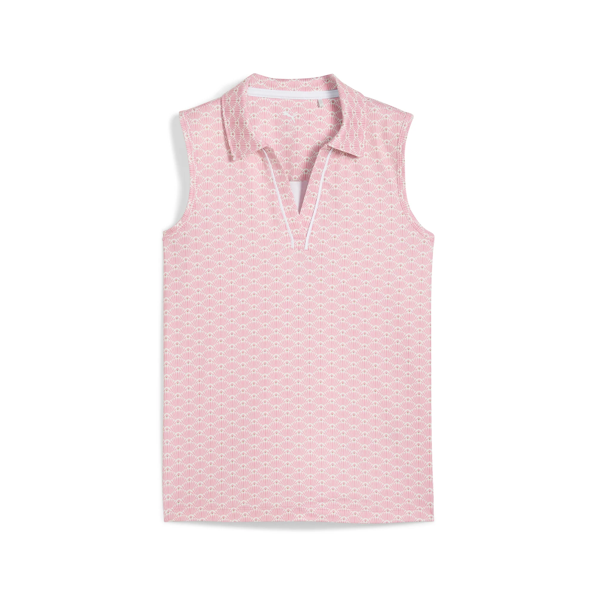 Girl's Scallop Sleeveless Golf Polo - Image 5