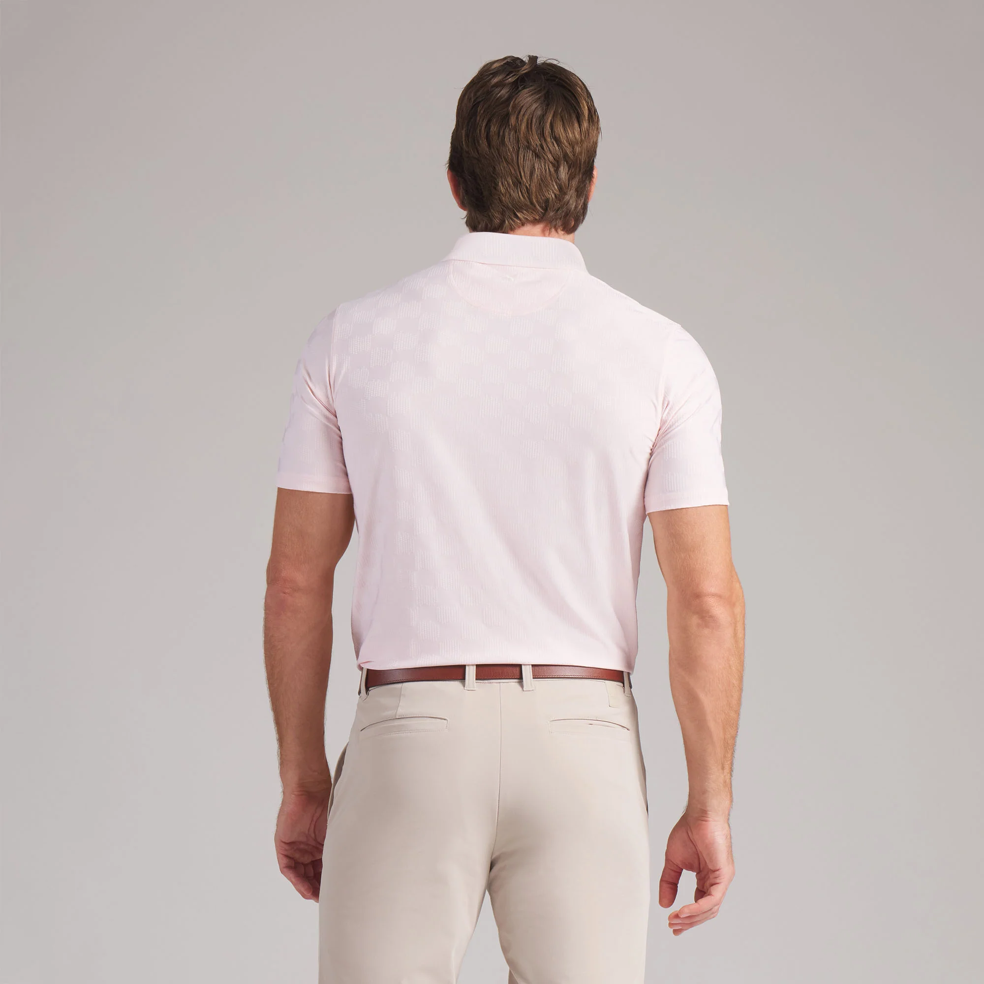 MATTR Check Jacquard BN Golf Polo - Image 8