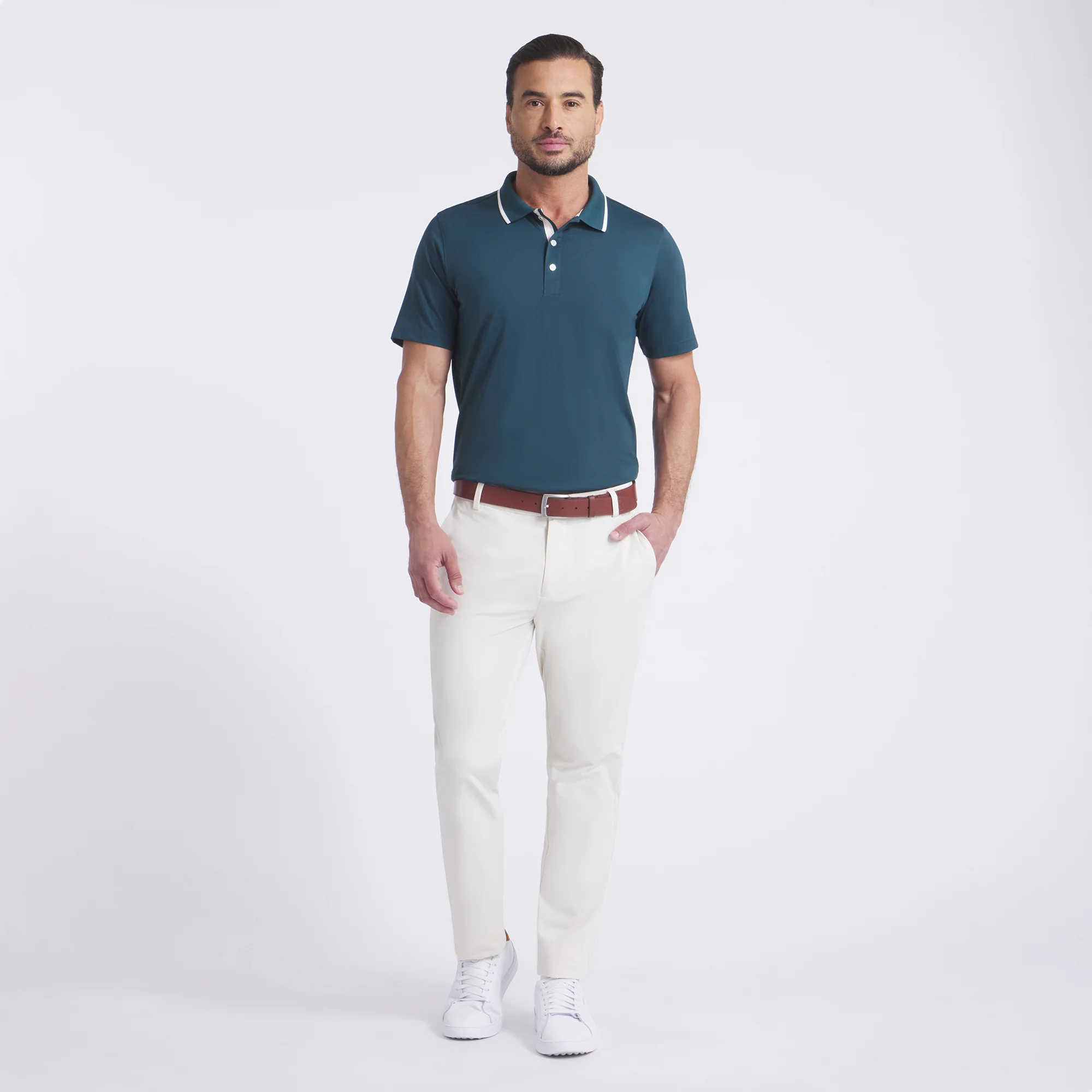 MATTR Elevated Solid Golf Polo - Image 42