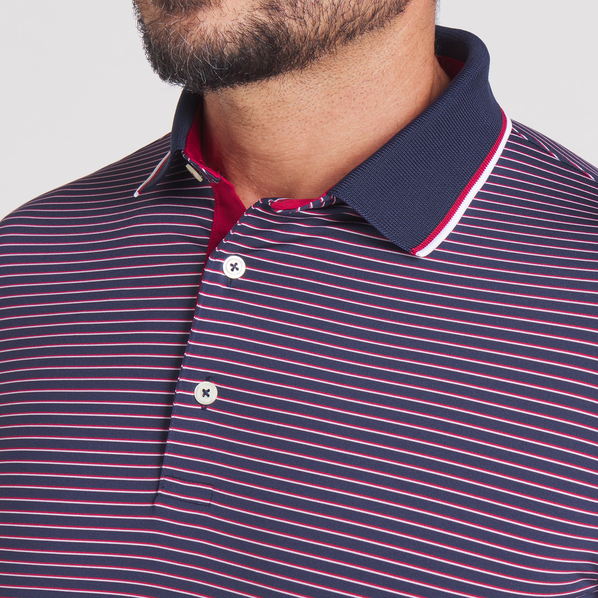 MATTR Elevated Stripe Golf Polo - Image 10