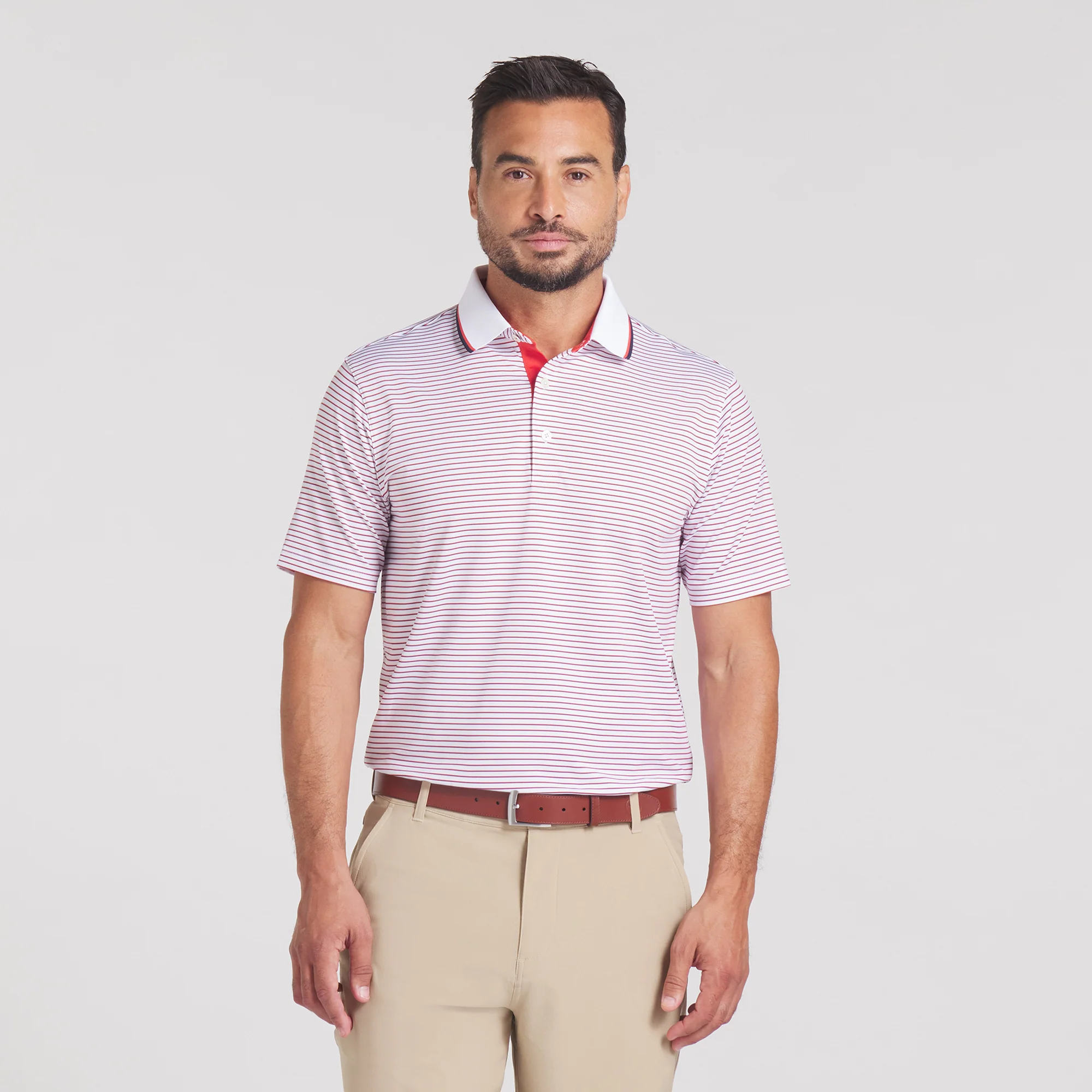 MATTR Elevated Stripe Golf Polo - Image 13