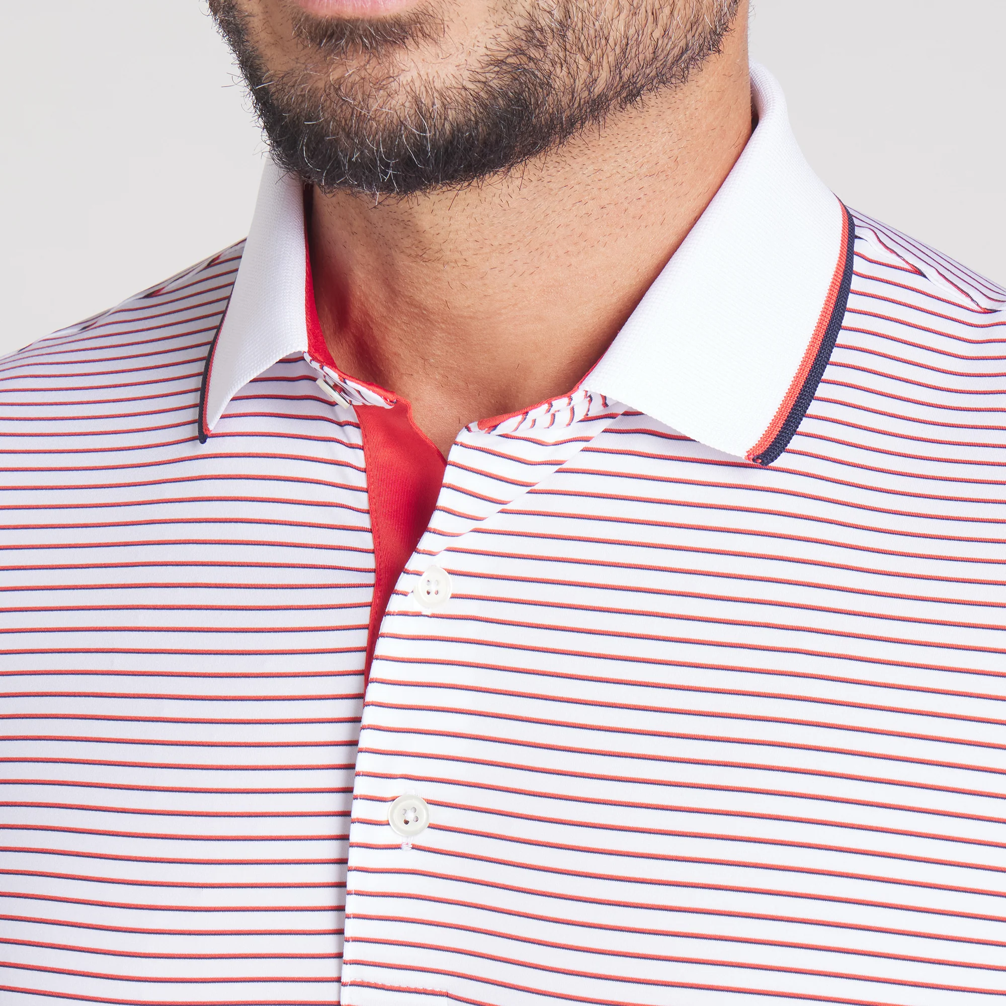 MATTR Elevated Stripe Golf Polo - Image 16