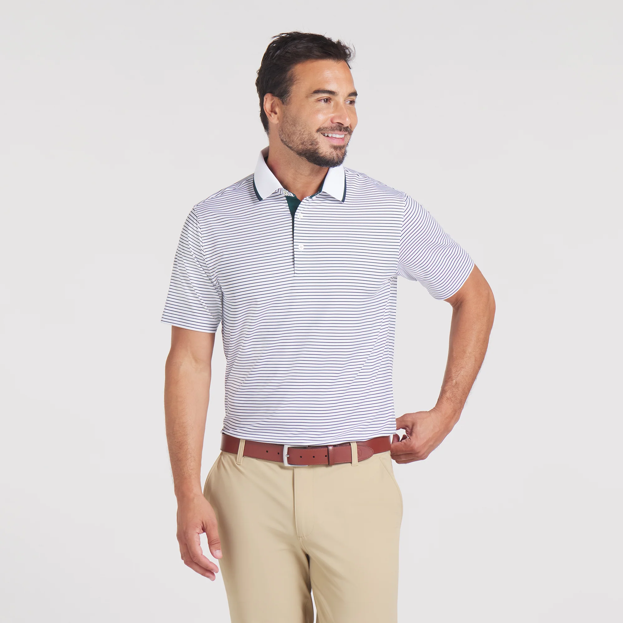 MATTR Elevated Stripe Golf Polo - Image 19