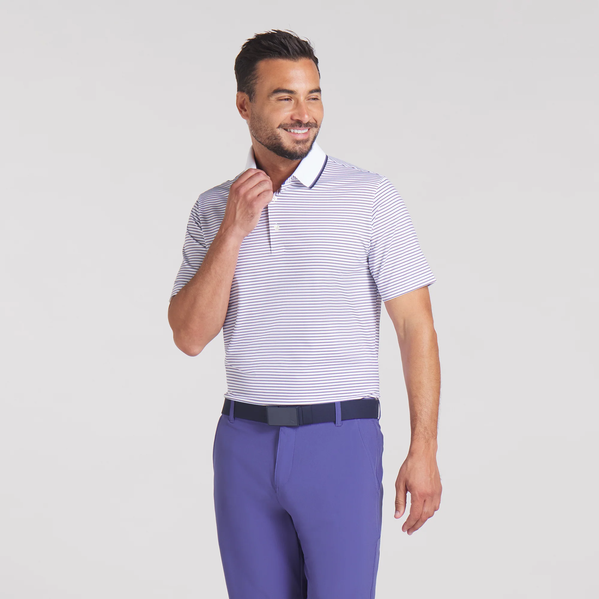 MATTR Elevated Stripe Golf Polo - Image 25