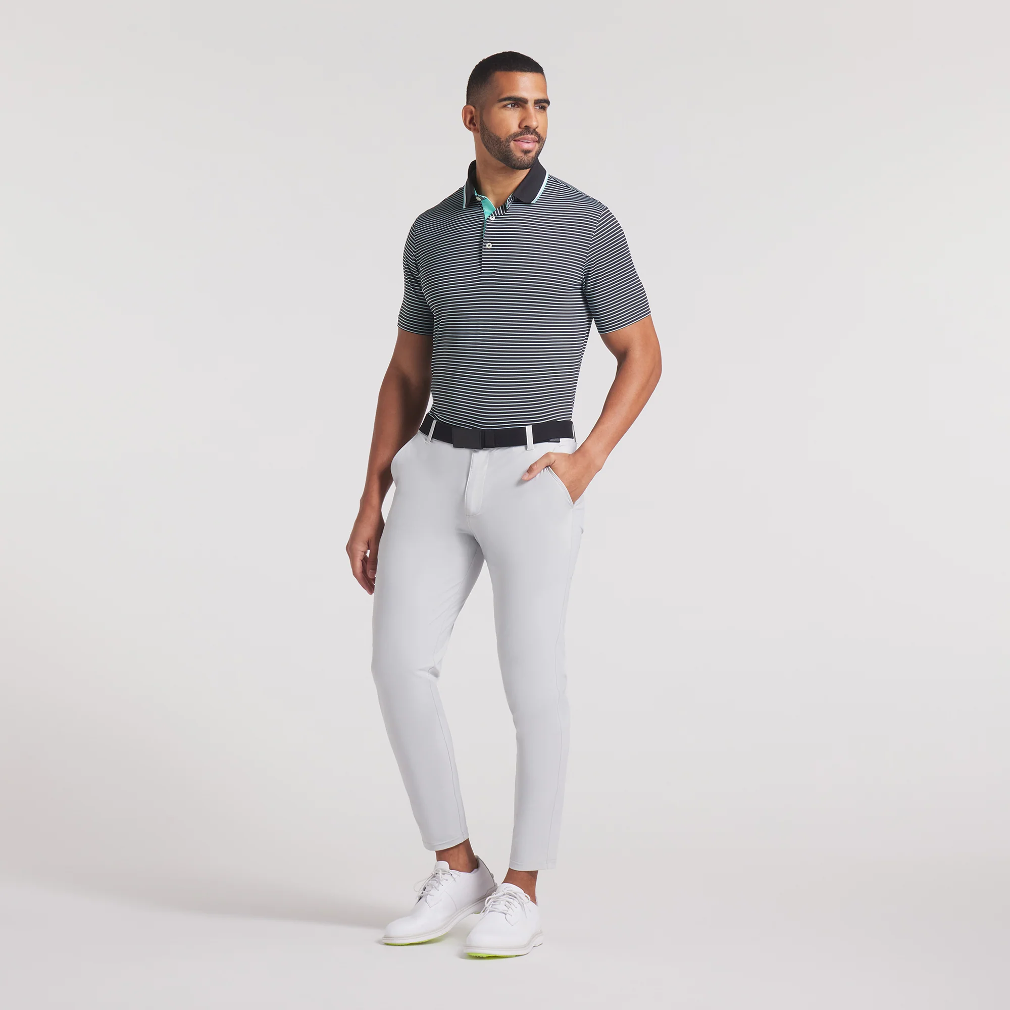 MATTR Elevated Stripe Golf Polo - Image 33
