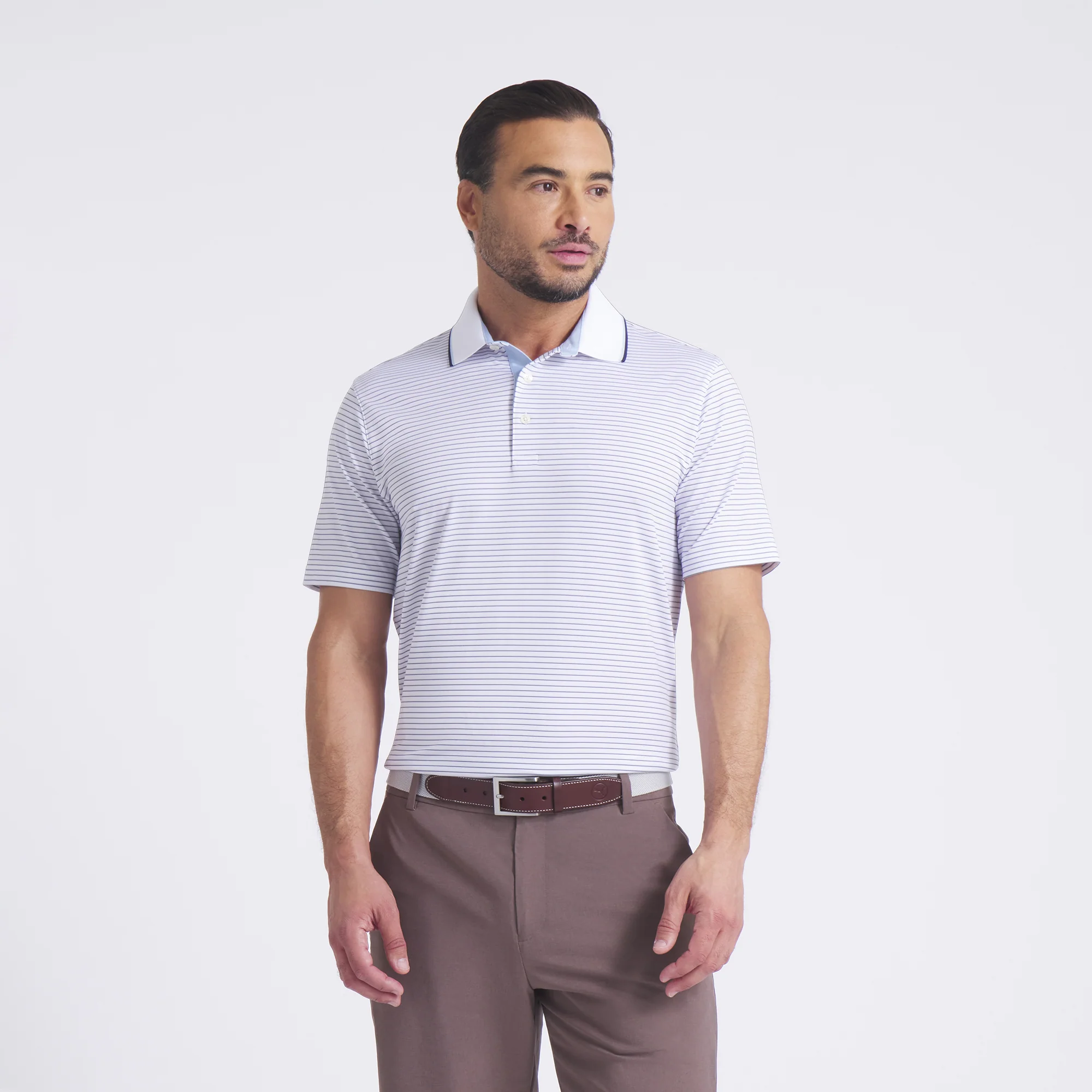 MATTR Elevated Stripe Golf Polo - Image 42