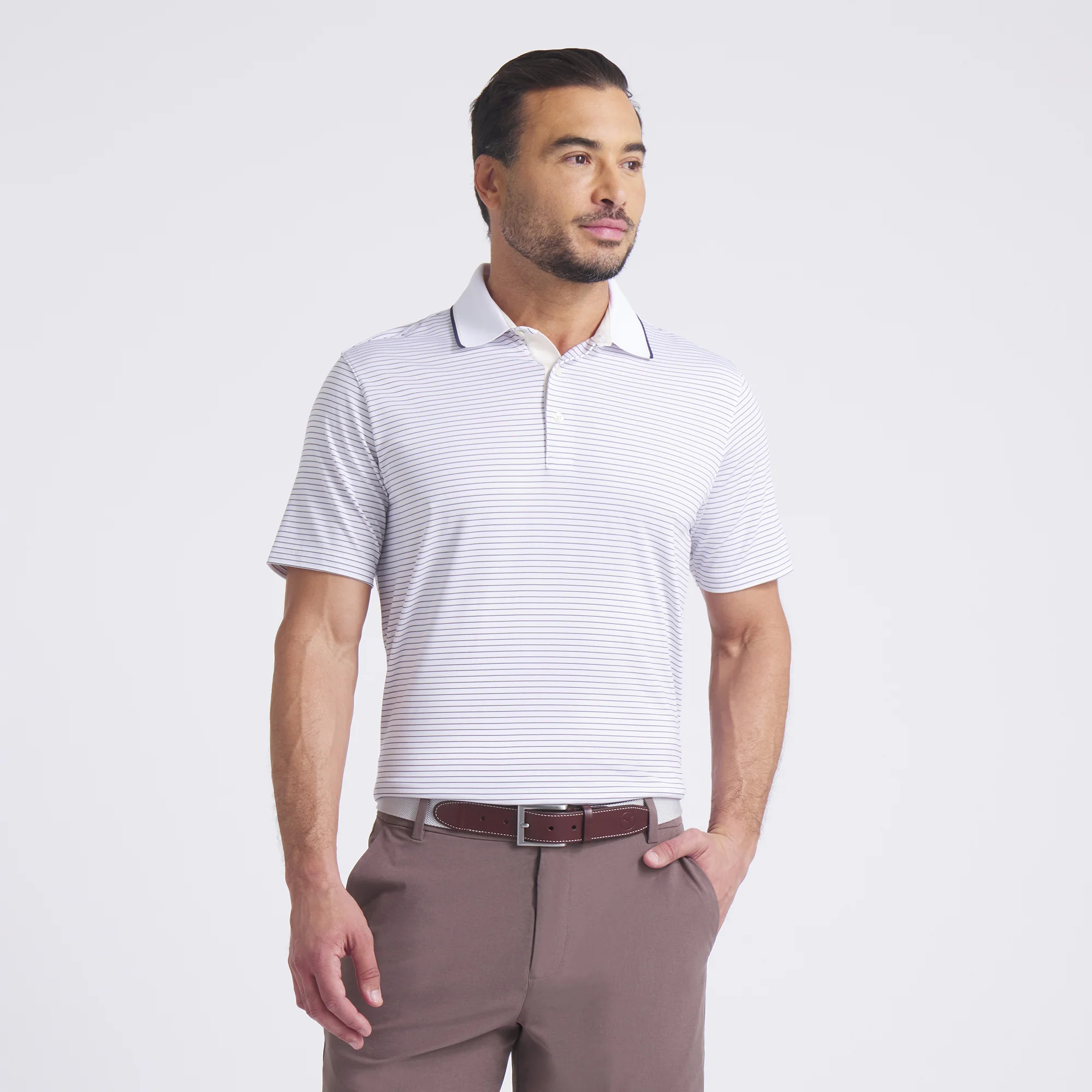 MATTR Elevated Stripe Golf Polo - Image 48