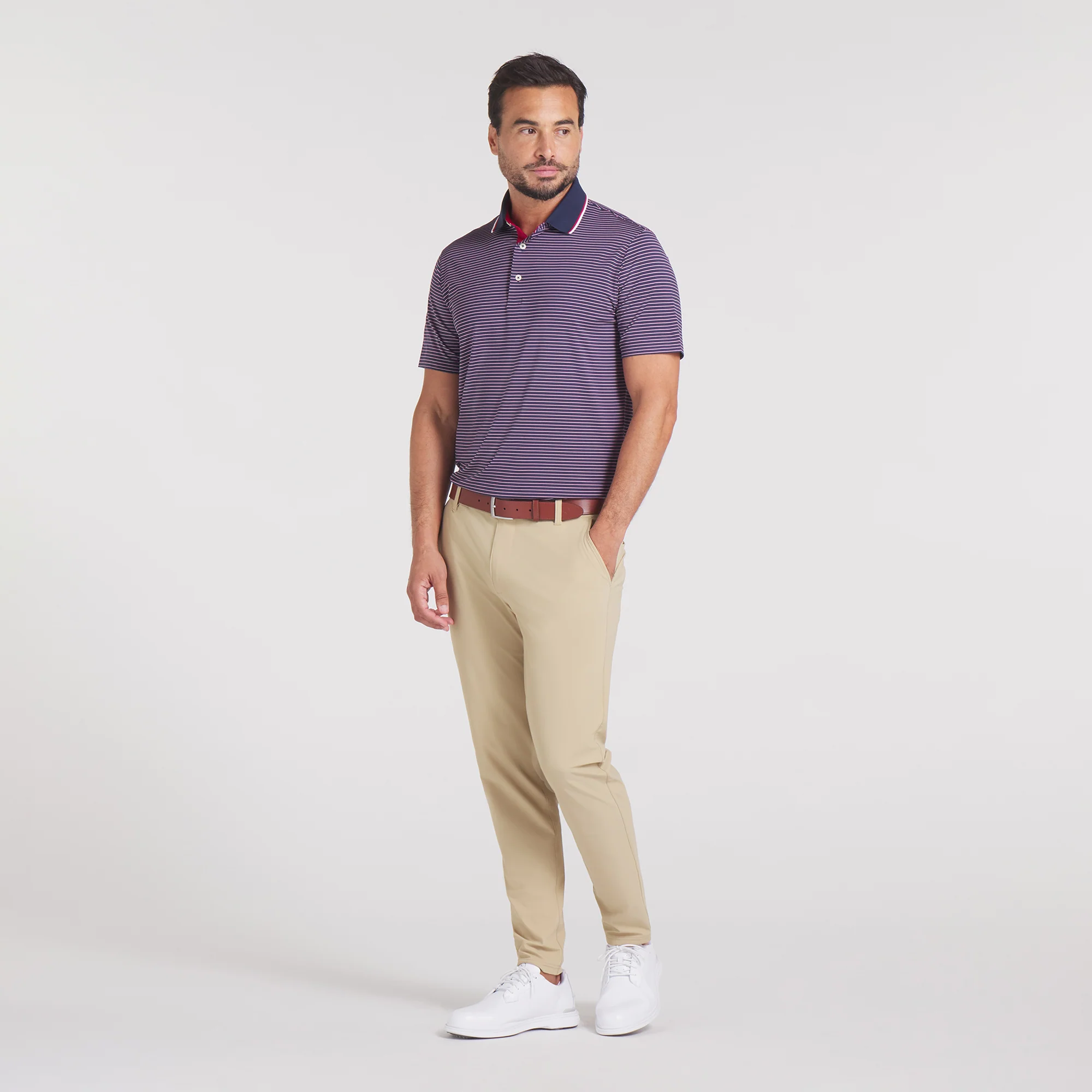 MATTR Elevated Stripe Golf Polo - Image 9
