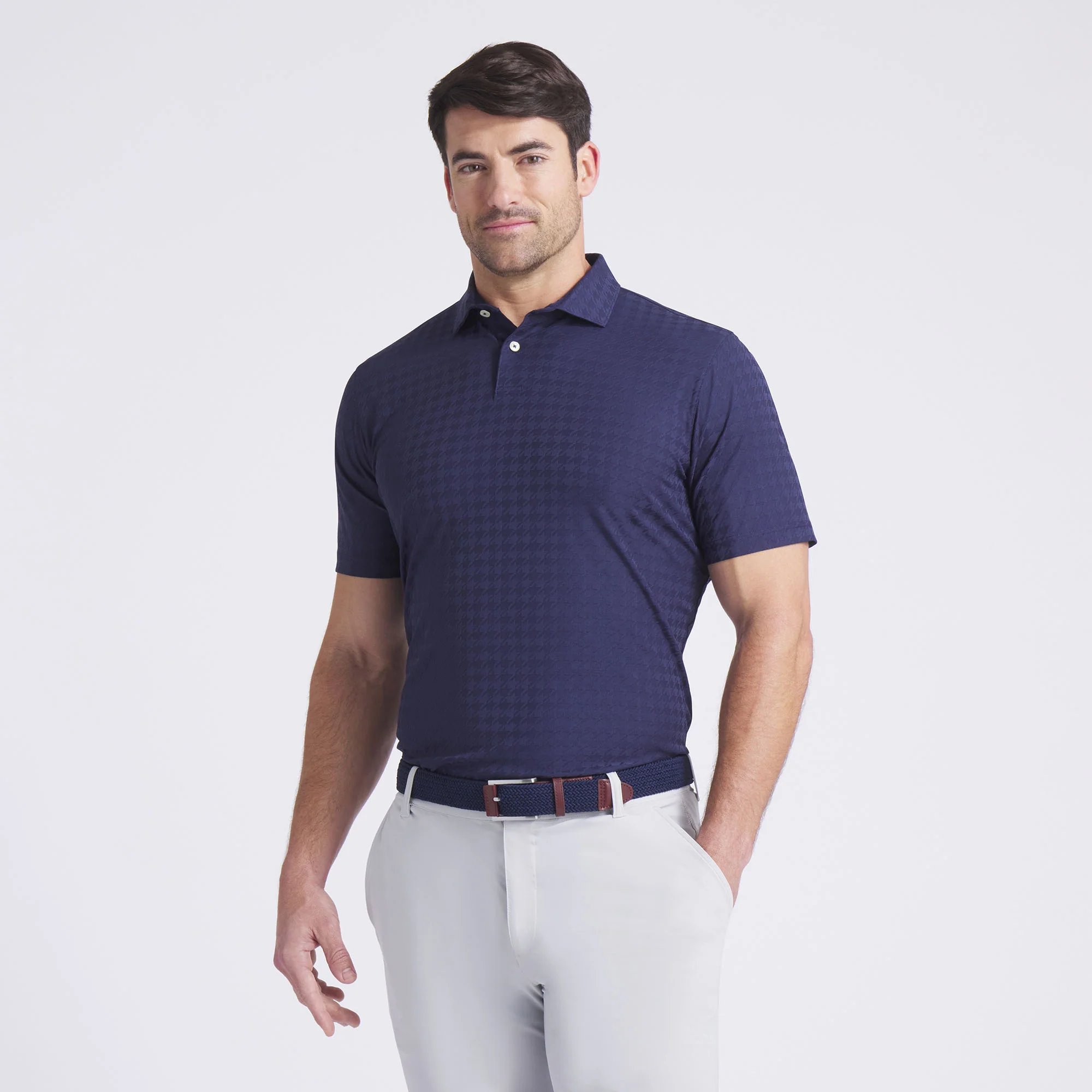 MATTR Houndstooth Golf Polo - Image 13
