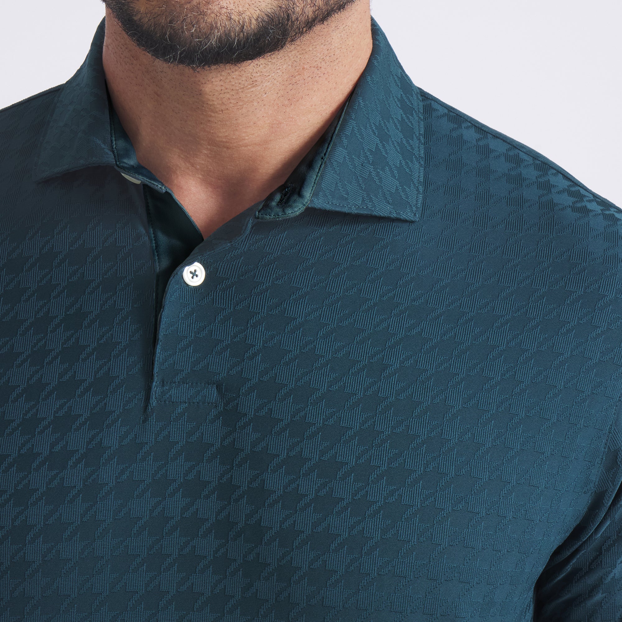 MATTR Houndstooth Golf Polo - Image 3