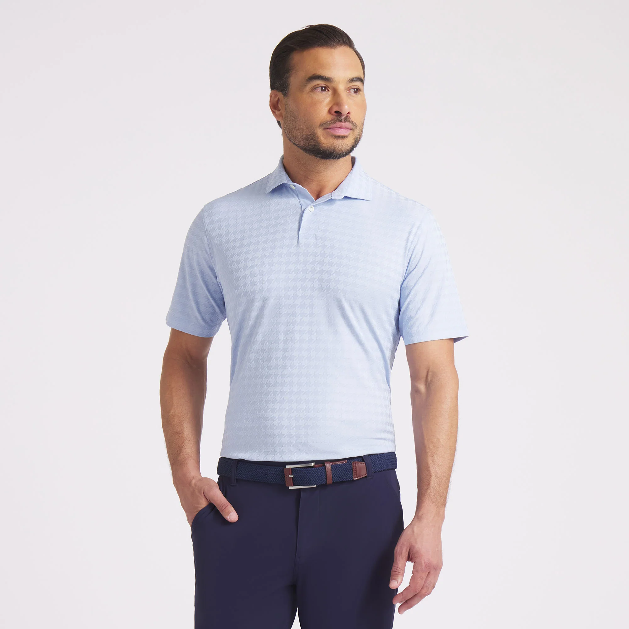 MATTR Houndstooth Golf Polo - Image 7