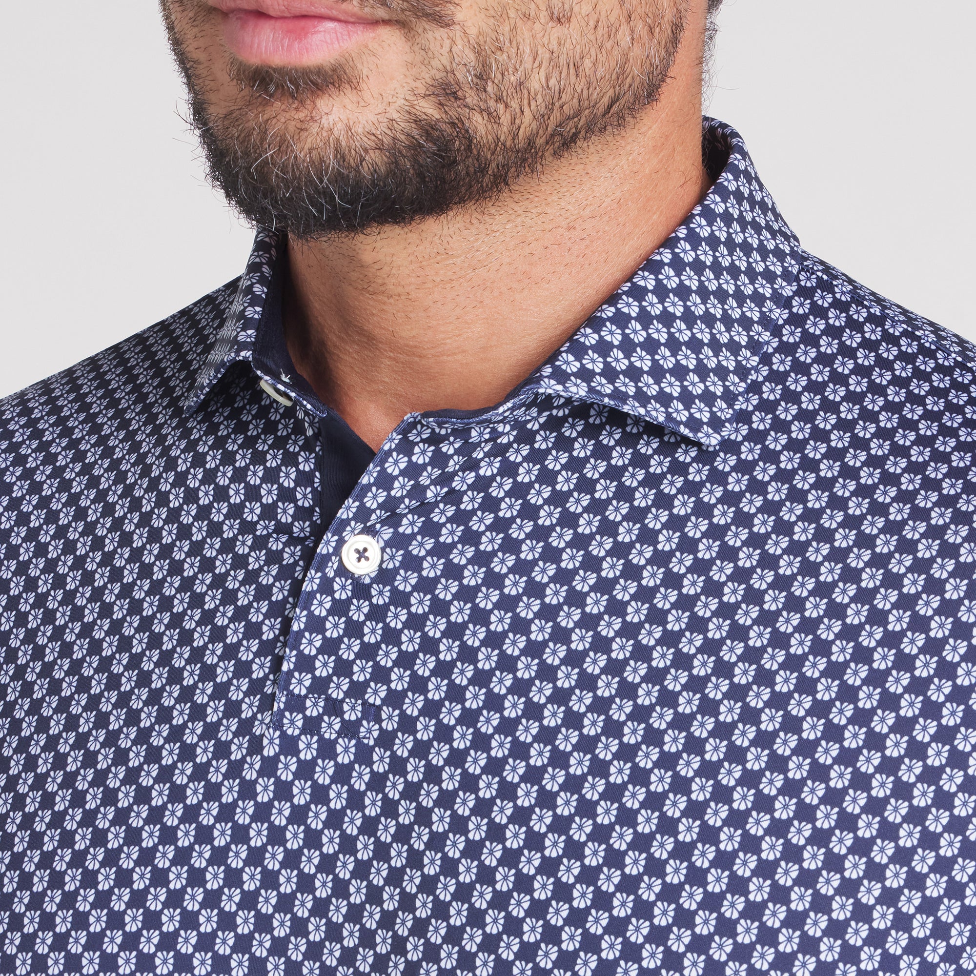MATTR Micro Floral Golf Polo - Image 22