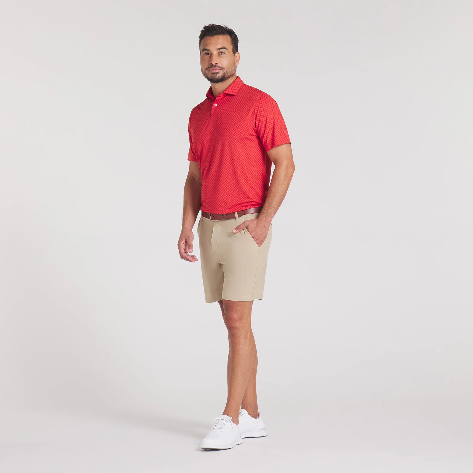 MATTR Micro Floral Golf Polo - Image 27