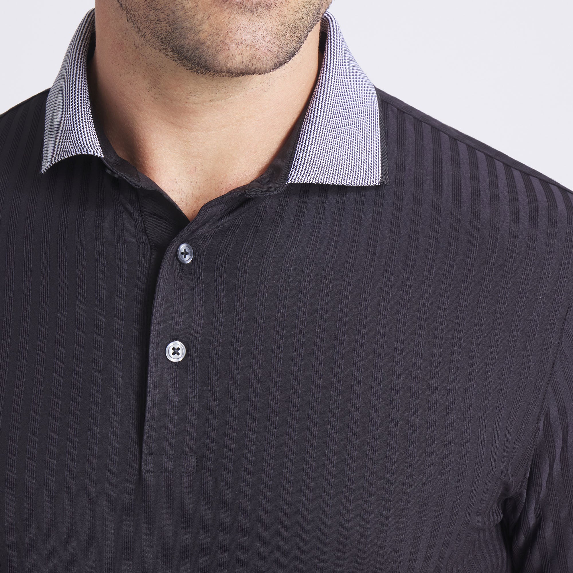 MATTR Stripe Jacquard Golf Polo - Image 21